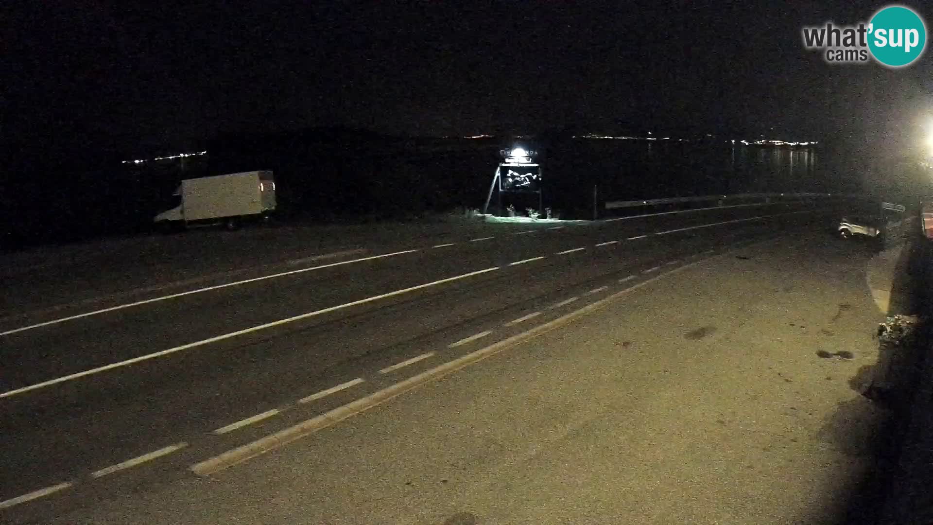 Webcam Adriatic highway D8 near SENJ – view to KRK island