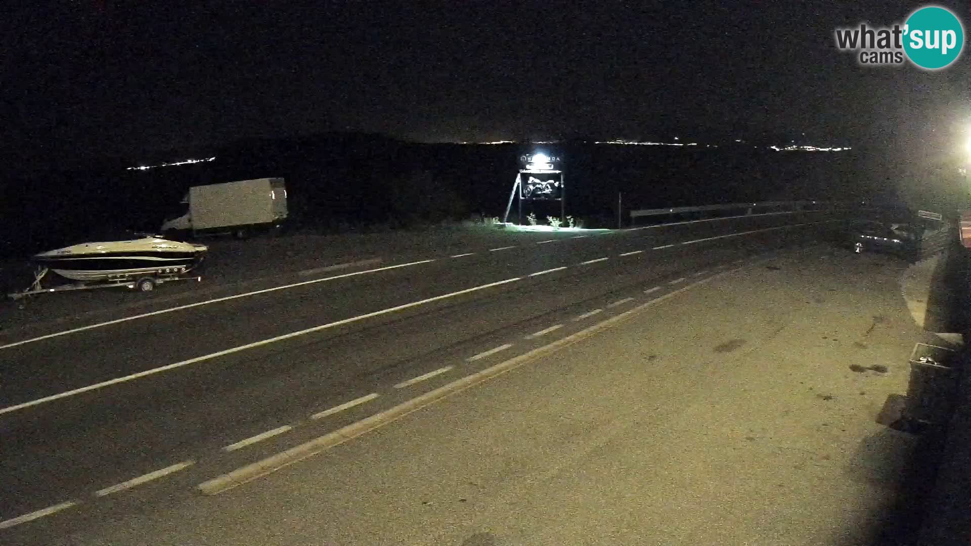 Webcam autoroute Adriatique D8 près de SENJ – vue sur l’île de KRK