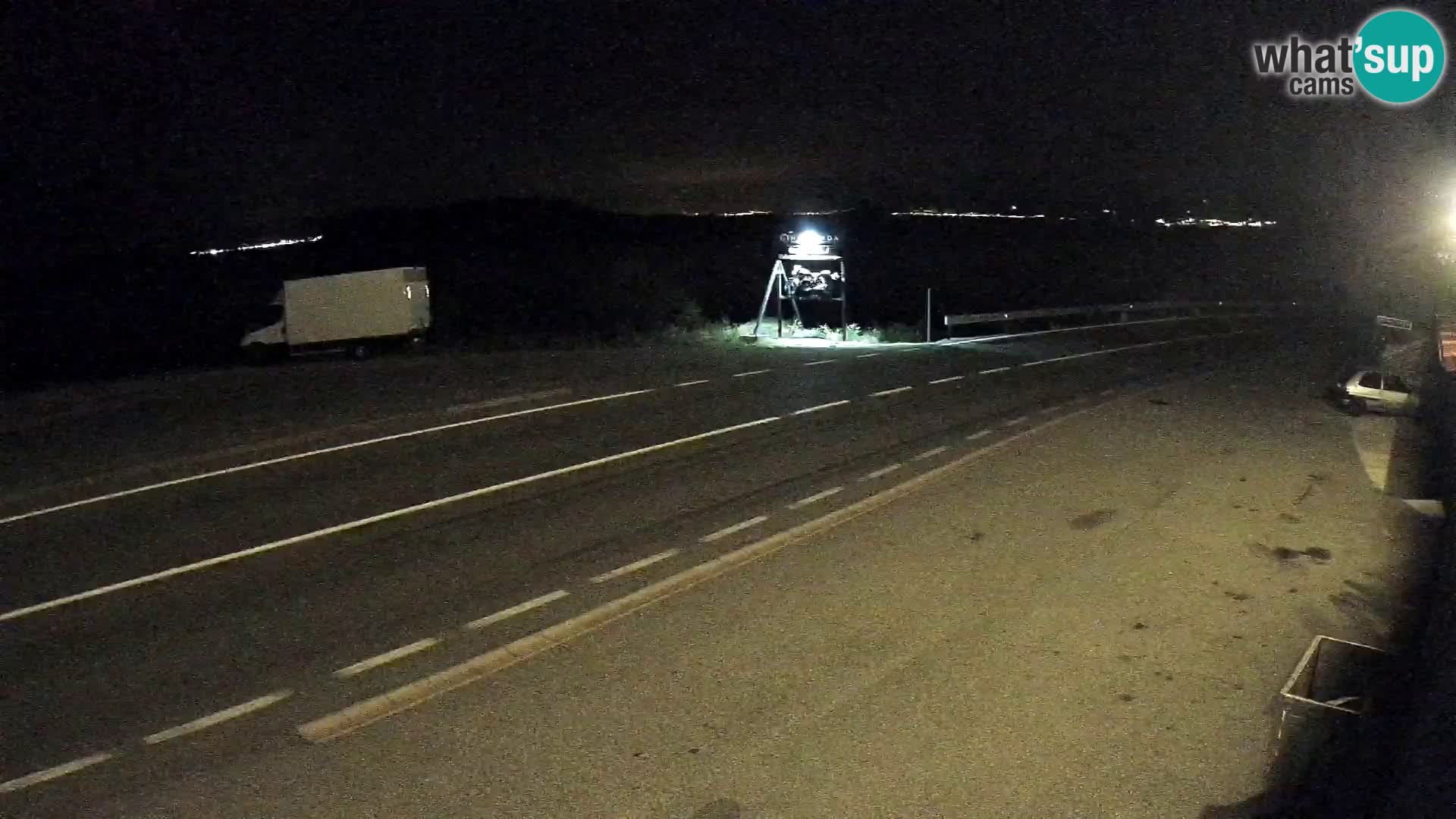 Webcam autoroute Adriatique D8 près de SENJ – vue sur l’île de KRK
