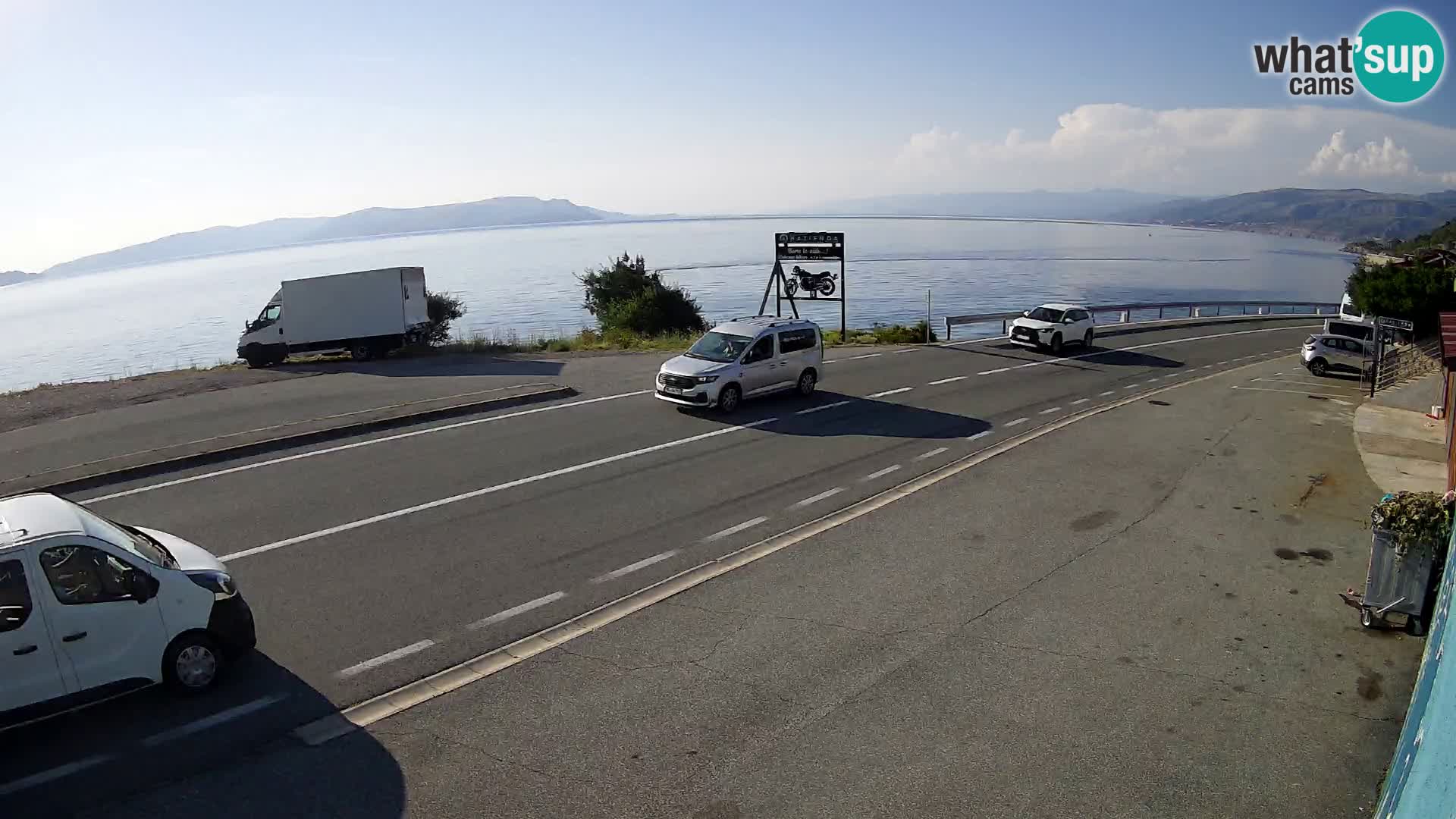 Web kamera Jadranska Magistrala kod SENJa – pogled na KRK