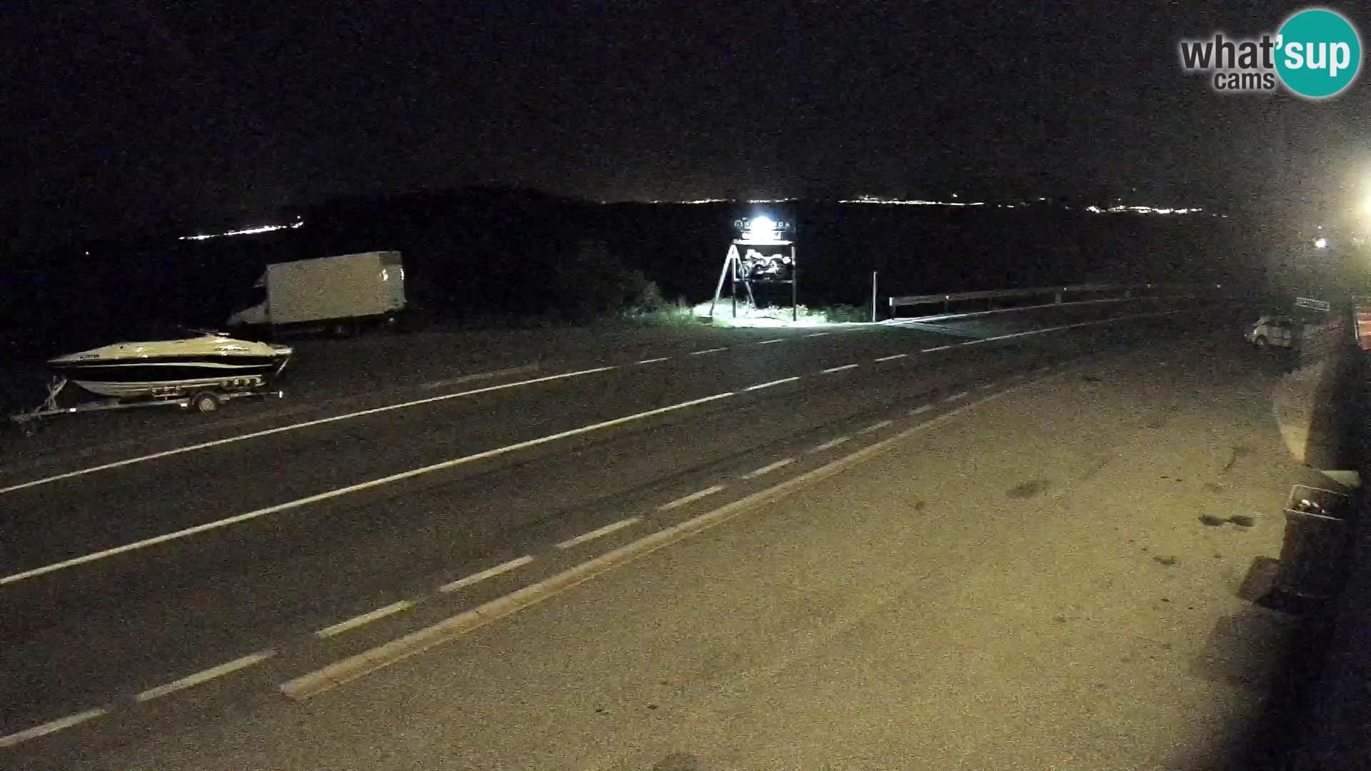 Webcam statale Adriatica D8 vicino SEGNA – Panorama su VEGLIA