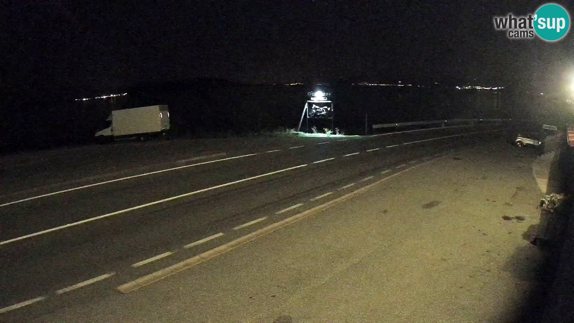 Webcam Adria-Autobahn D8 bei SENJ – Blick auf die Insel KRK