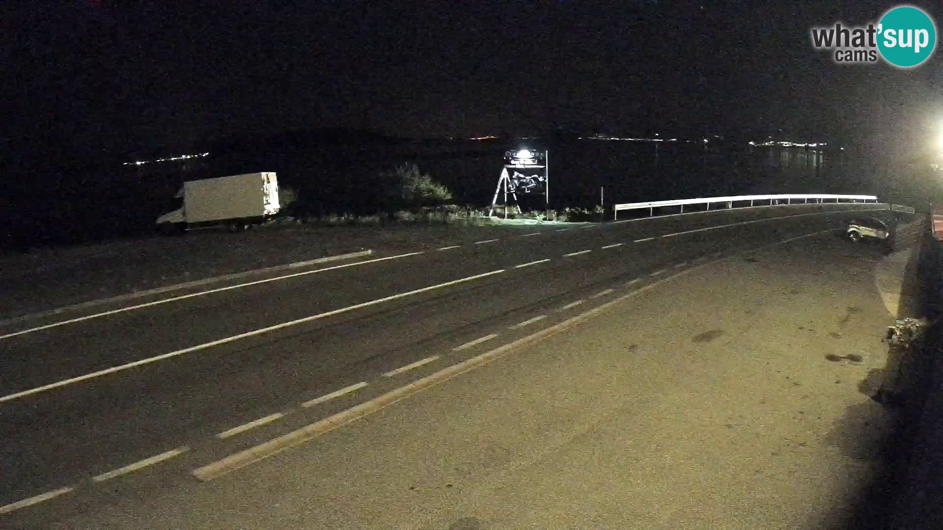Webcam autoroute Adriatique D8 près de SENJ – vue sur l’île de KRK