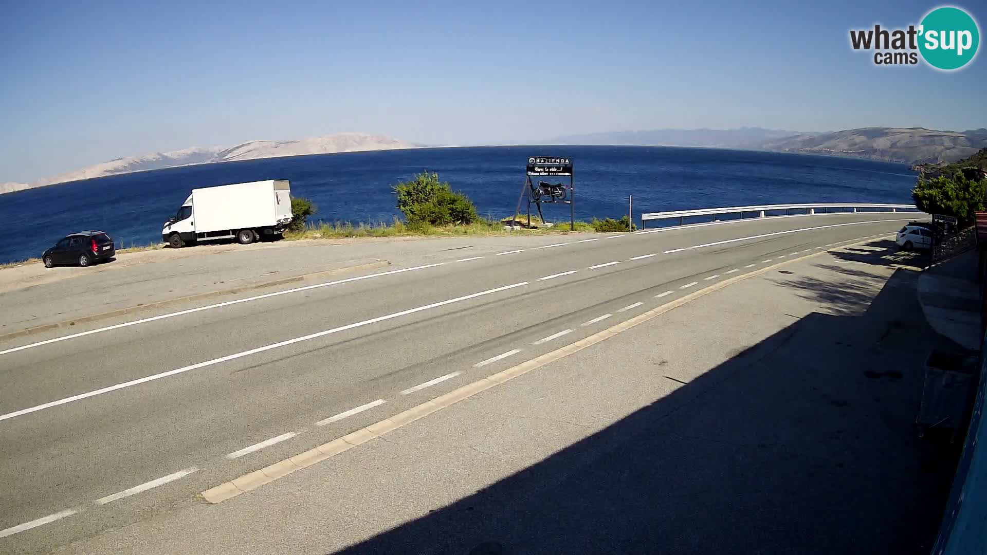 Webcam statale Adriatica D8 vicino SEGNA – Panorama su VEGLIA