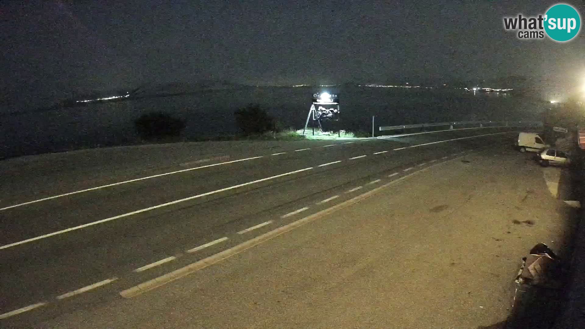 Webcam Adria-Autobahn D8 bei SENJ – Blick auf die Insel KRK