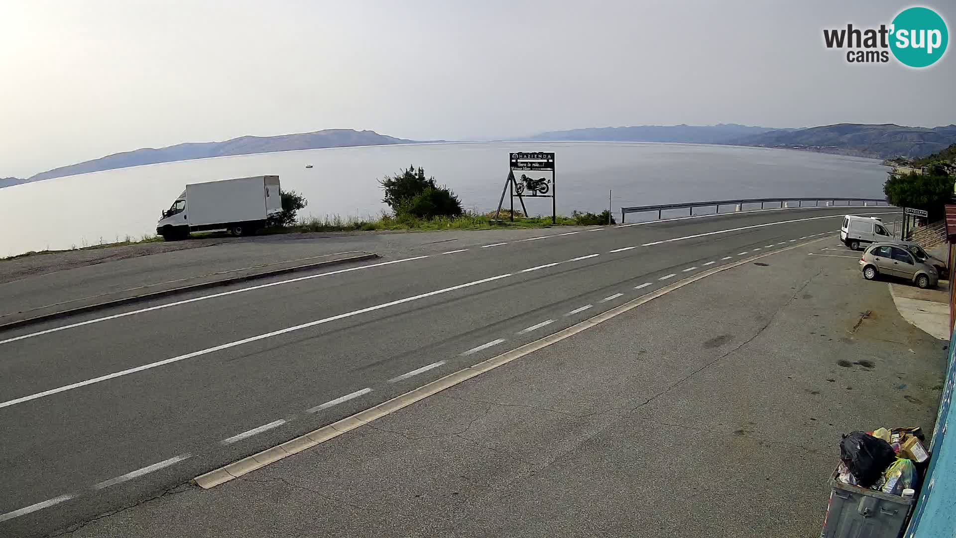 Web kamera Jadranska Magistrala kod SENJa – pogled na KRK