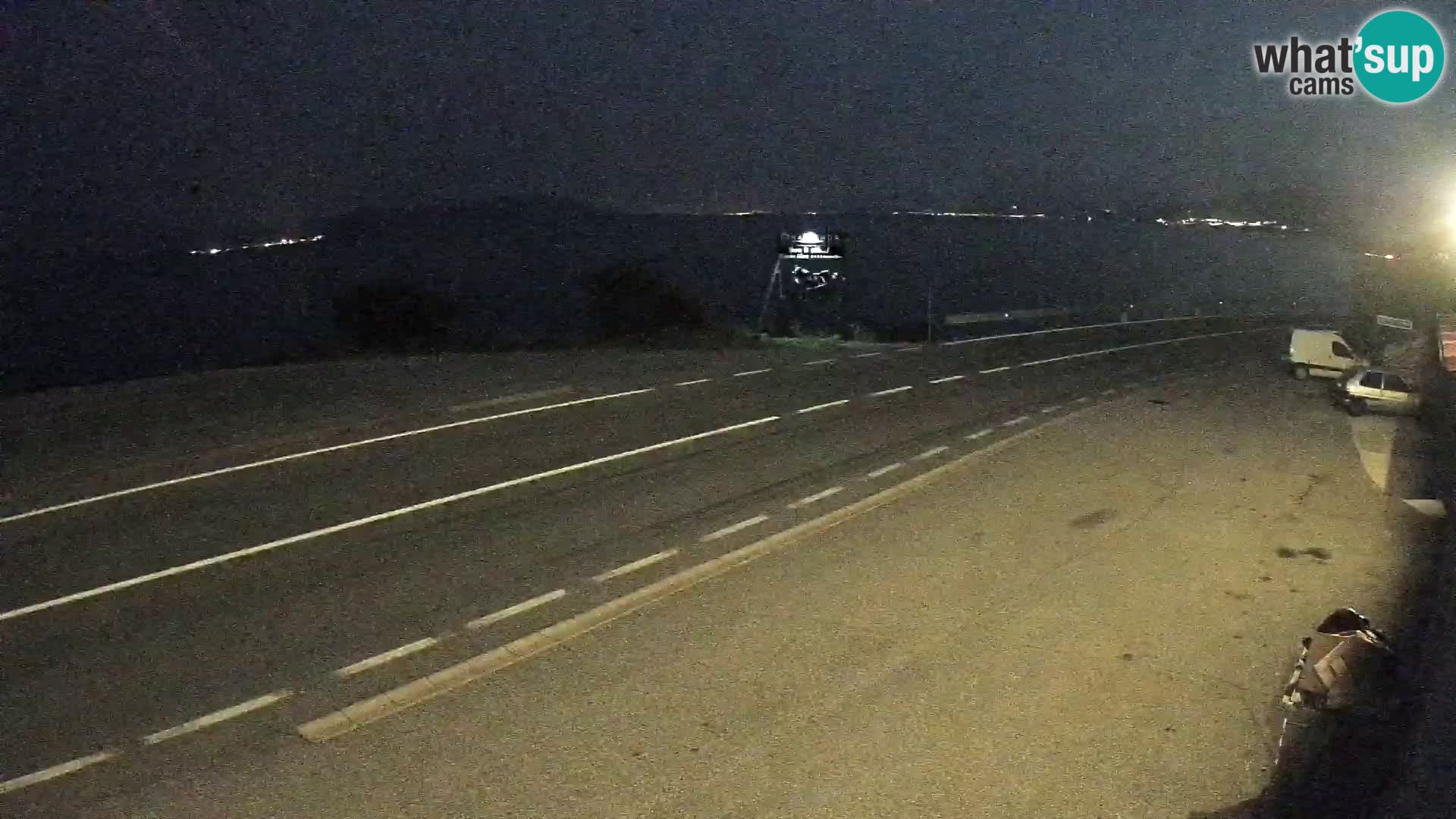 Webcam Adria-Autobahn D8 bei SENJ – Blick auf die Insel KRK