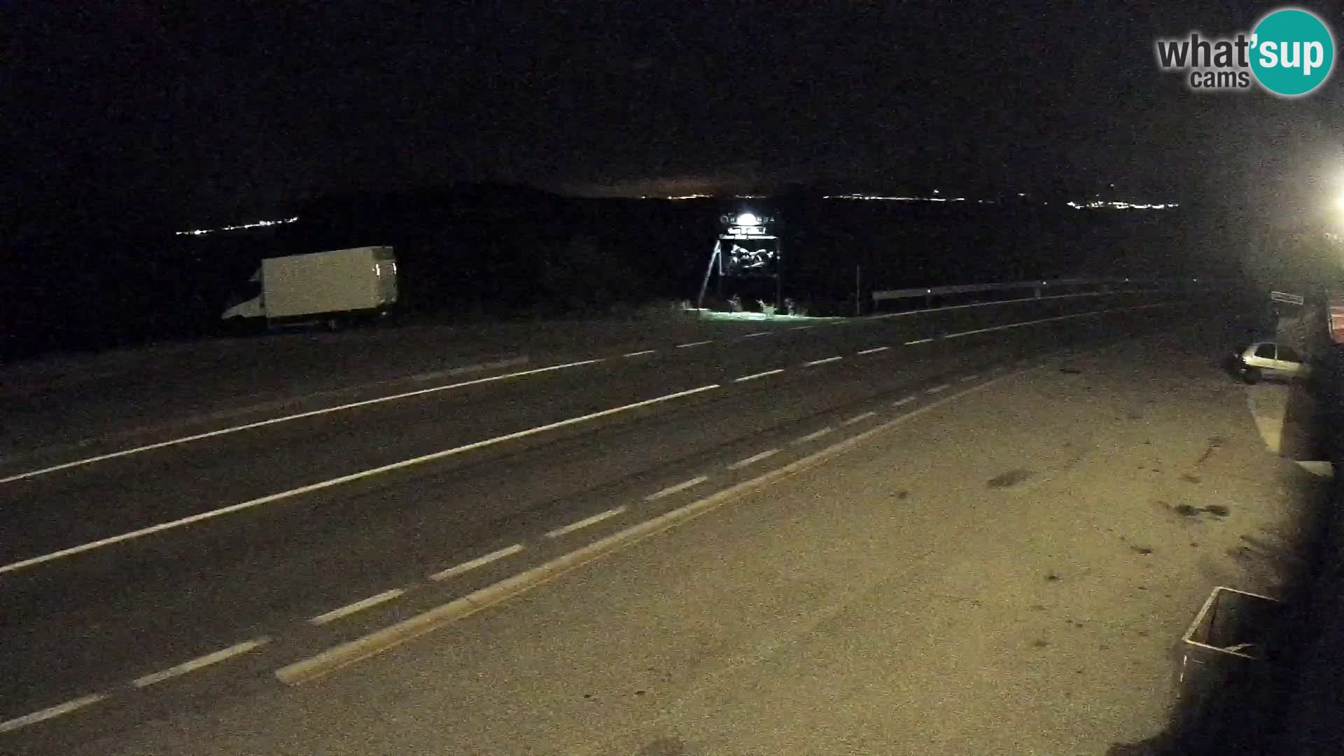 Webcam Adria-Autobahn D8 bei SENJ – Blick auf die Insel KRK