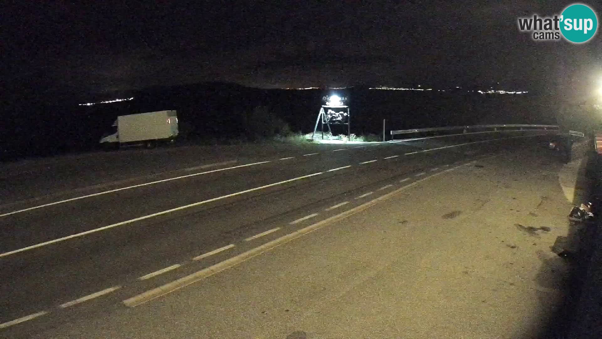 Web kamera Jadranska Magistrala kod SENJa – pogled na KRK