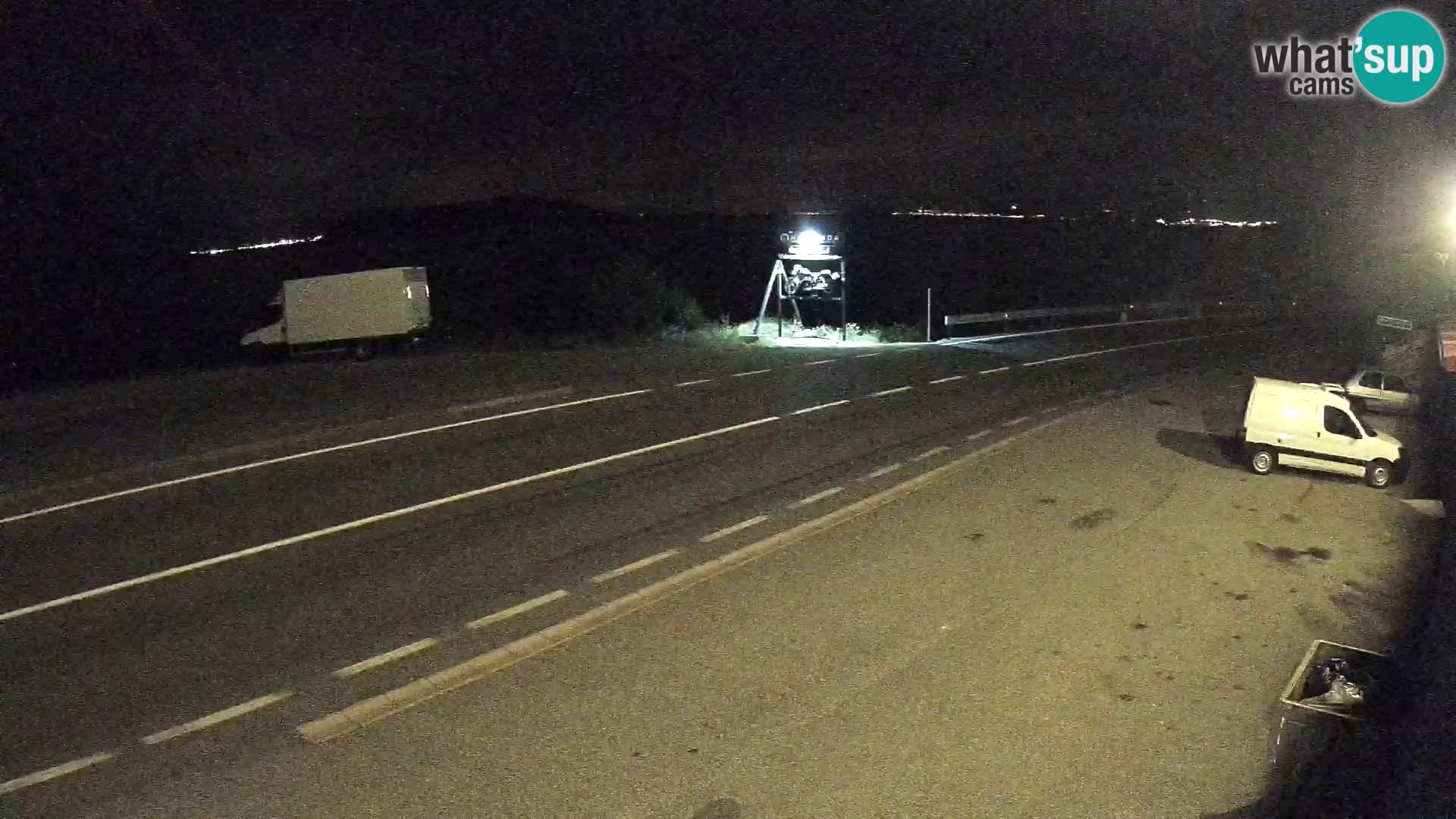 Webcam Adria-Autobahn D8 bei SENJ – Blick auf die Insel KRK