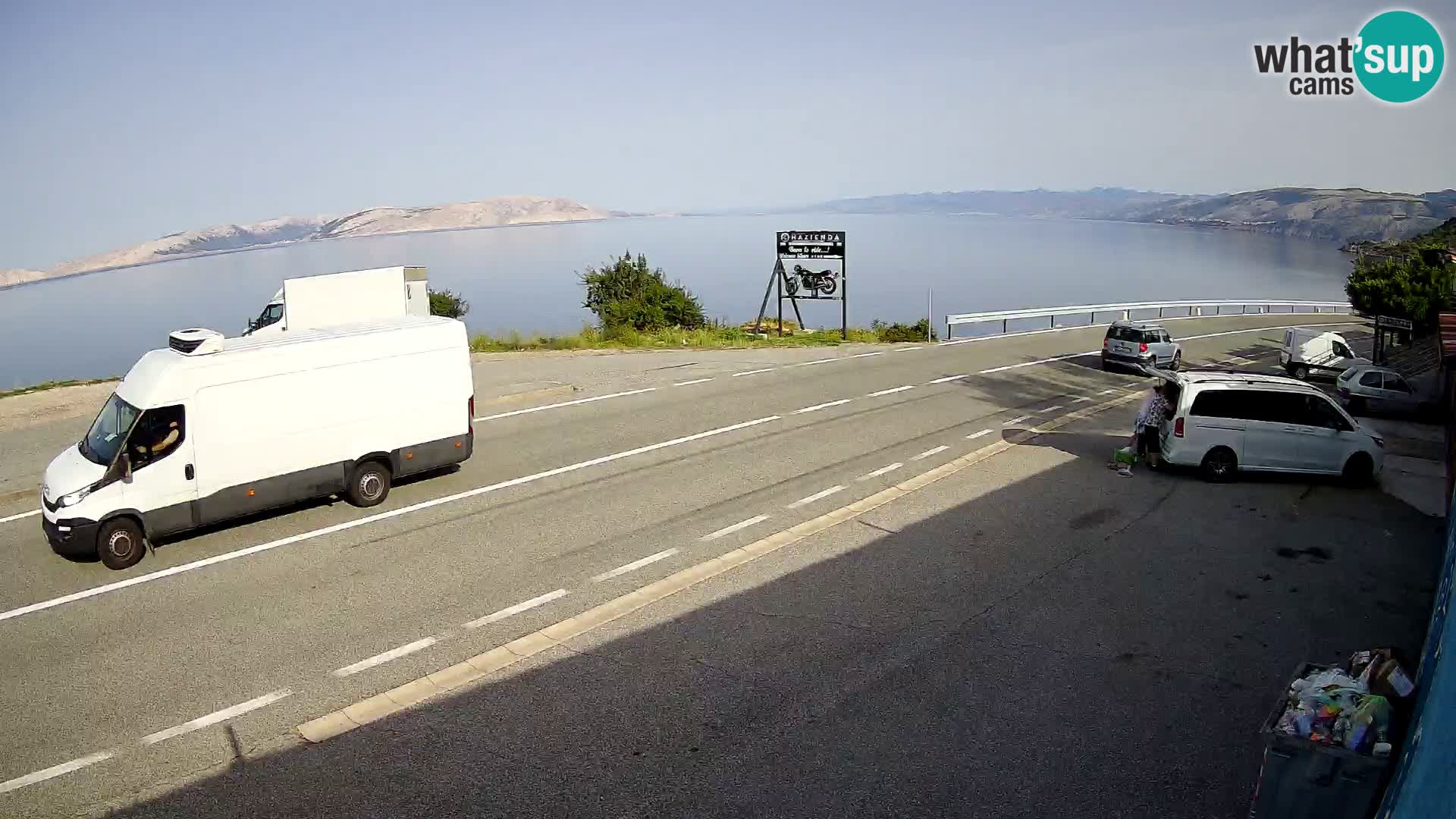 Webcam statale Adriatica D8 vicino SEGNA – Panorama su VEGLIA
