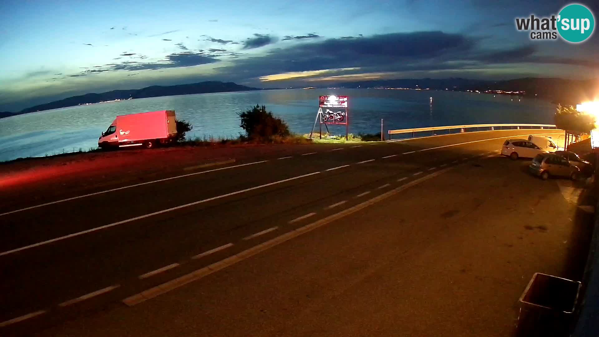 Webcam statale Adriatica D8 vicino SEGNA – Panorama su VEGLIA