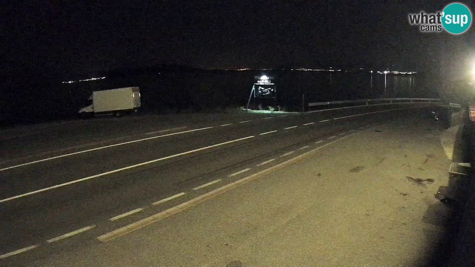 Webcam Adriatic highway D8 near SENJ – view to KRK island