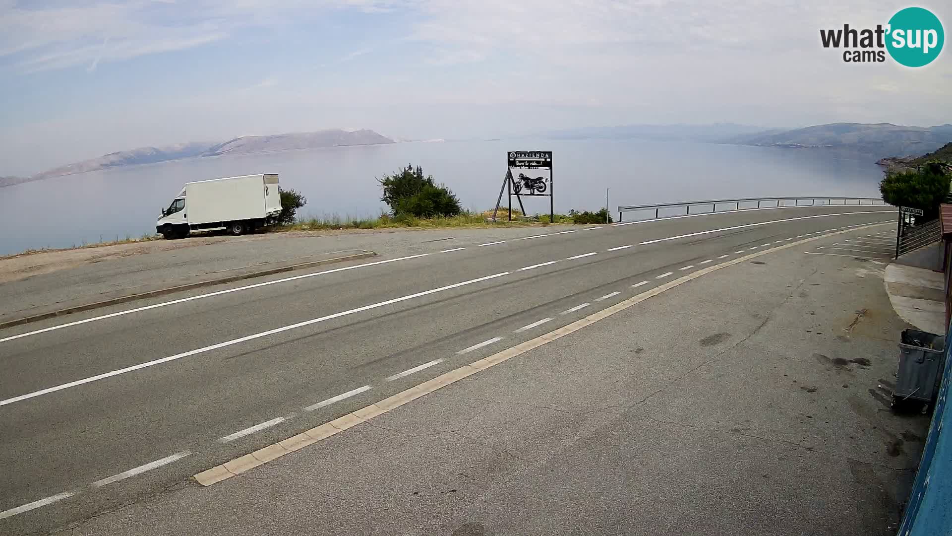Web kamera Jadranska Magistrala kod SENJa – pogled na KRK