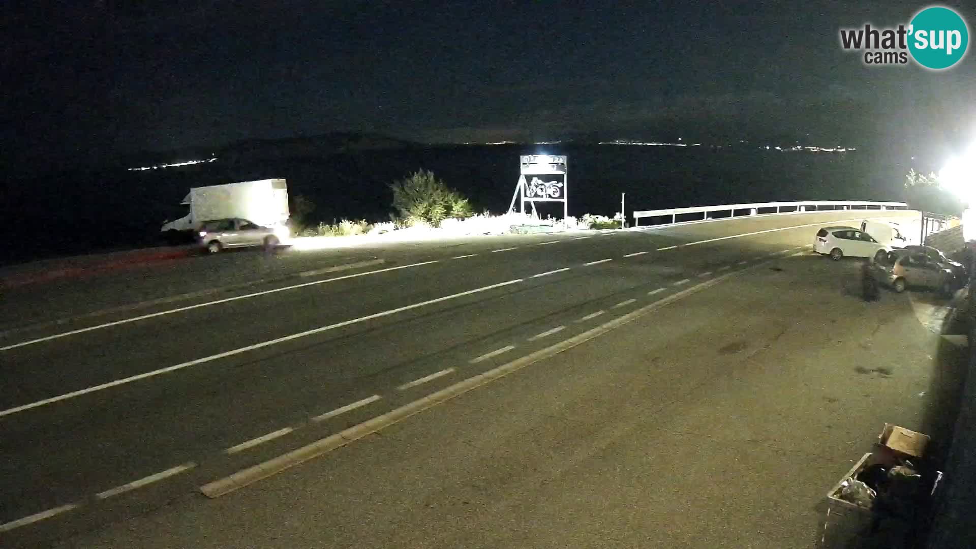 Webcam statale Adriatica D8 vicino SEGNA – Panorama su VEGLIA