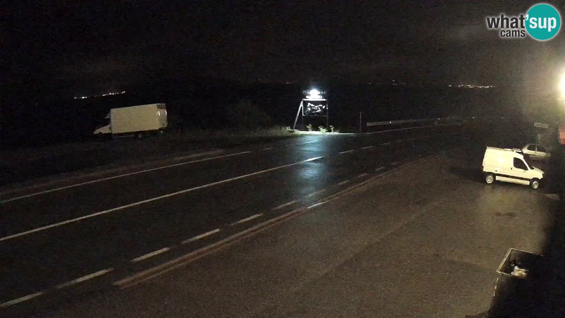 Webcam autoroute Adriatique D8 près de SENJ – vue sur l’île de KRK