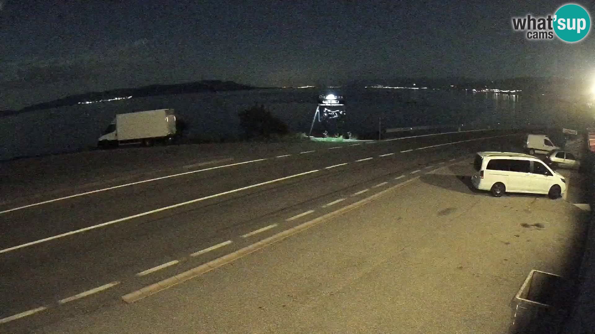 Webcam autoroute Adriatique D8 près de SENJ – vue sur l’île de KRK