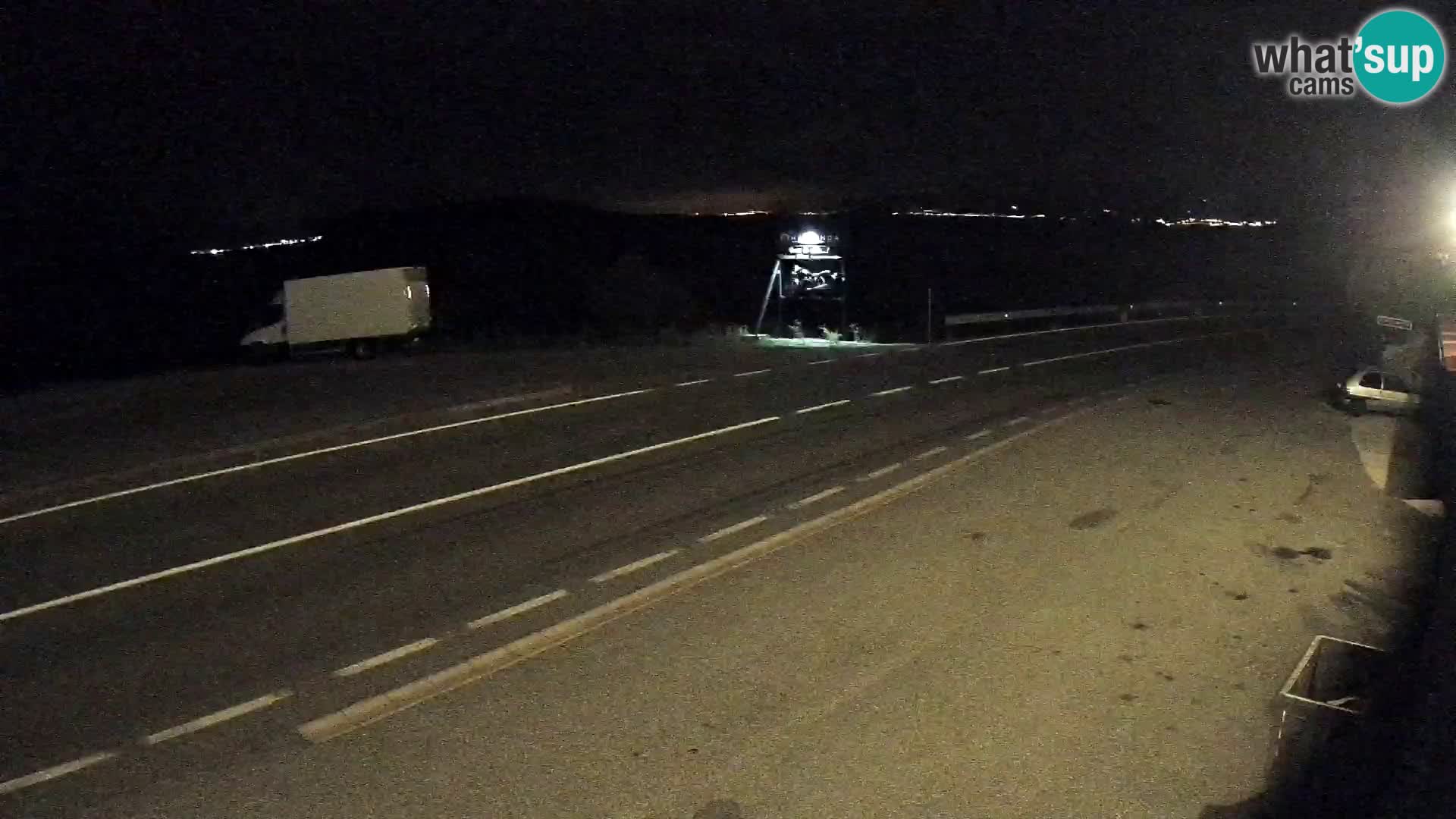 Webcam Adria-Autobahn D8 bei SENJ – Blick auf die Insel KRK