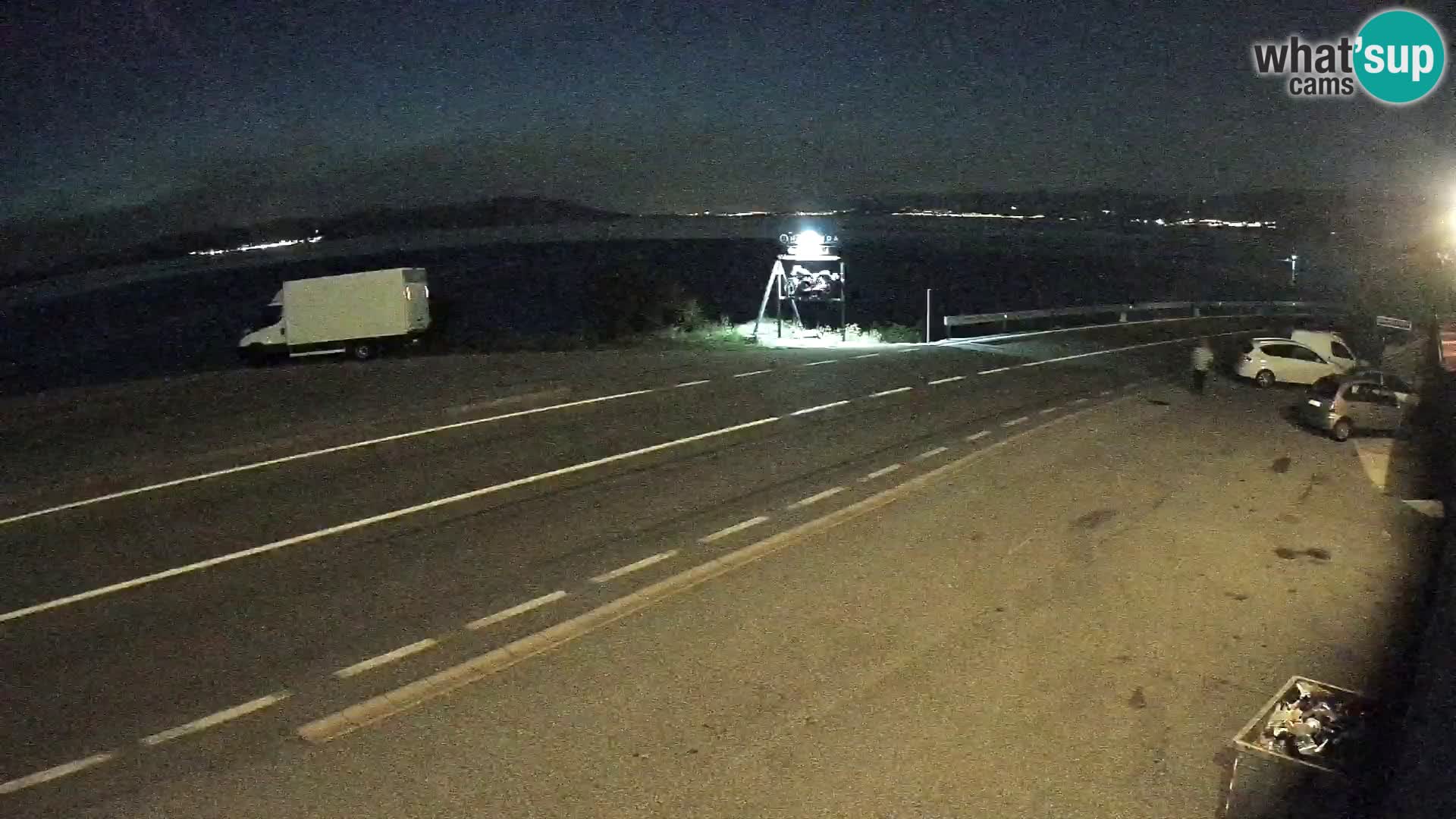 Webcam statale Adriatica D8 vicino SEGNA – Panorama su VEGLIA