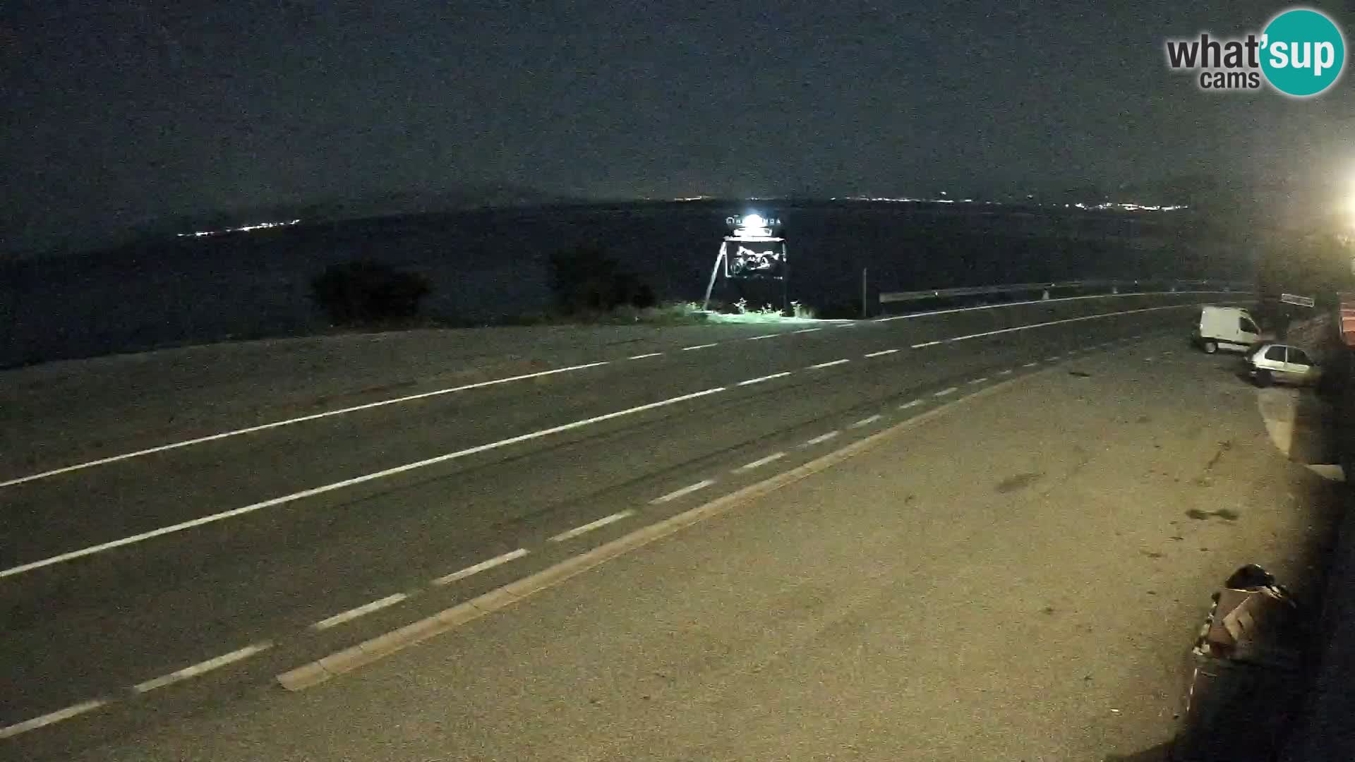 Webcam Adria-Autobahn D8 bei SENJ – Blick auf die Insel KRK