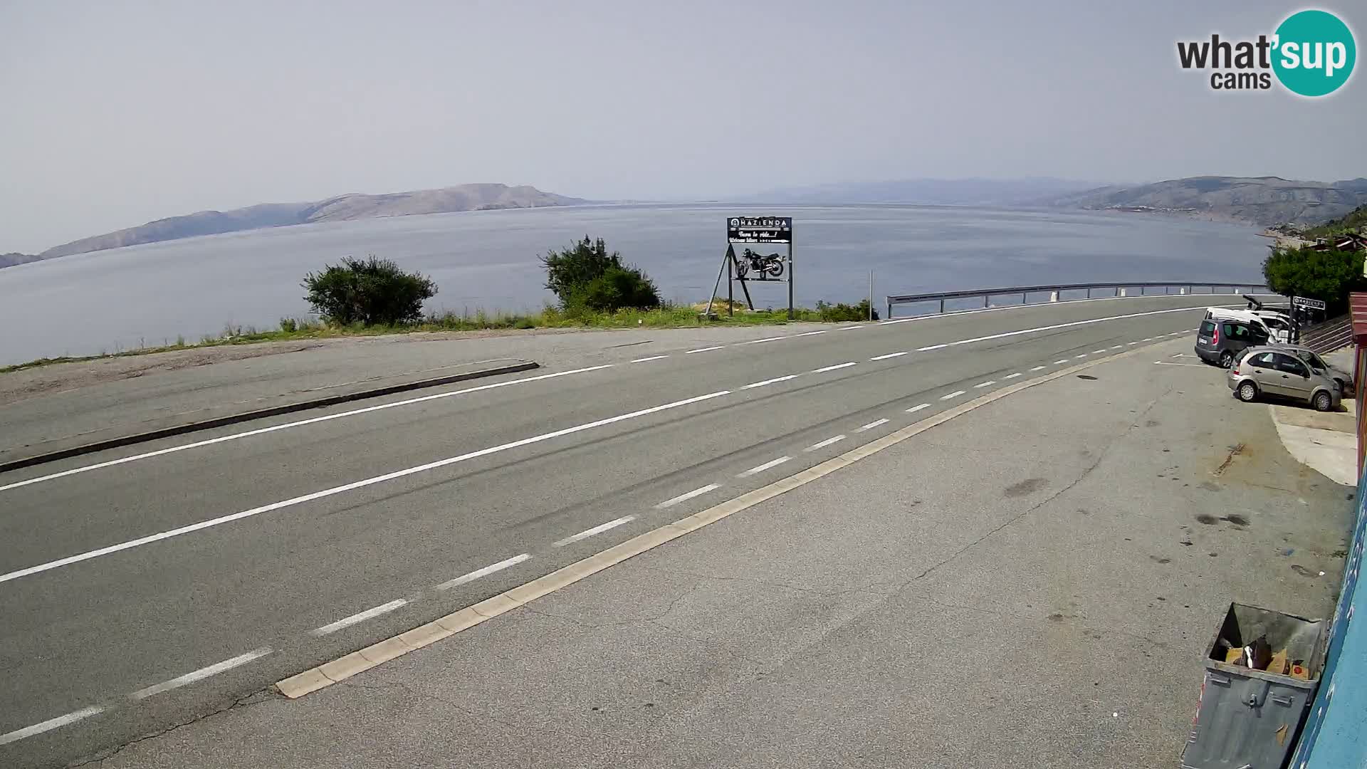 Web kamera Jadranska Magistrala kod SENJa – pogled na KRK