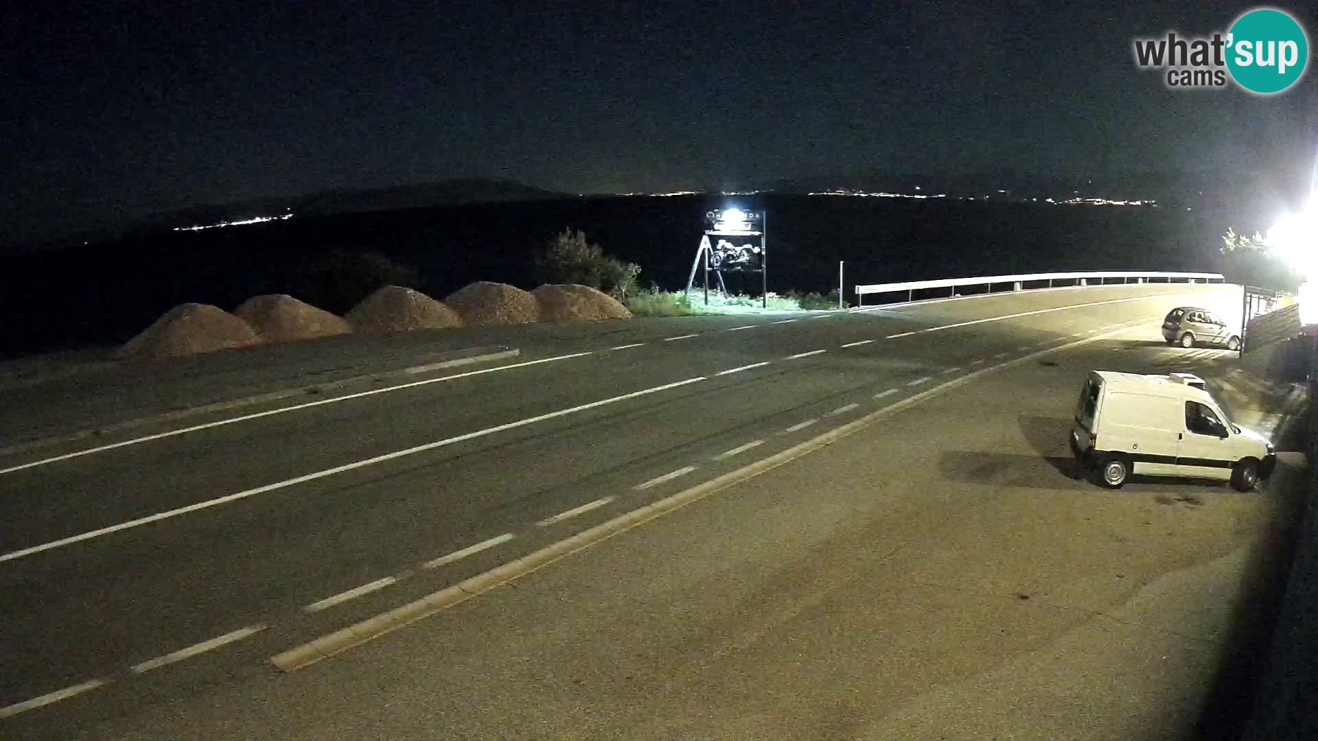 Webcam statale Adriatica D8 vicino SEGNA – Panorama su VEGLIA