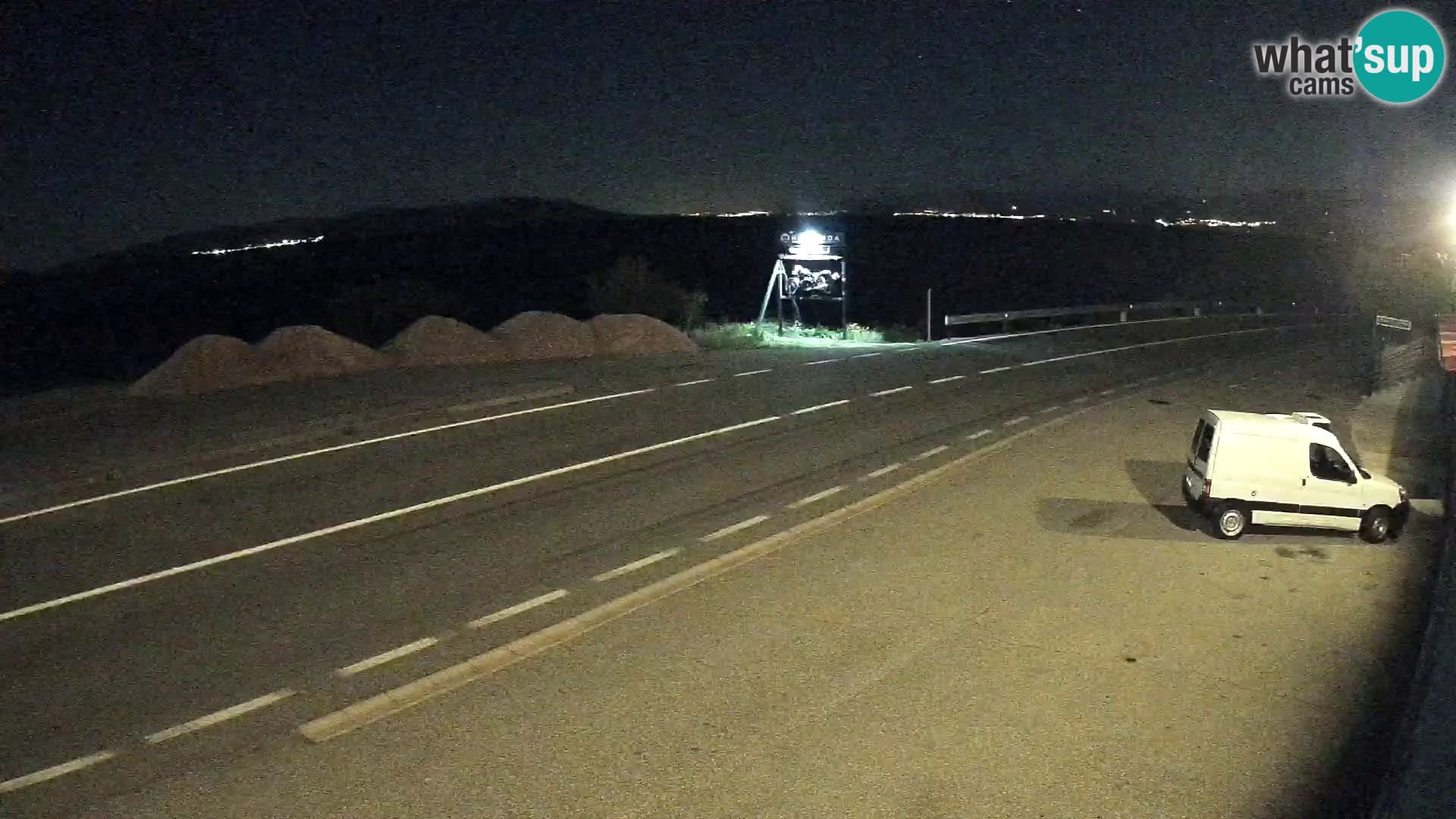 Webcam Adria-Autobahn D8 bei SENJ – Blick auf die Insel KRK
