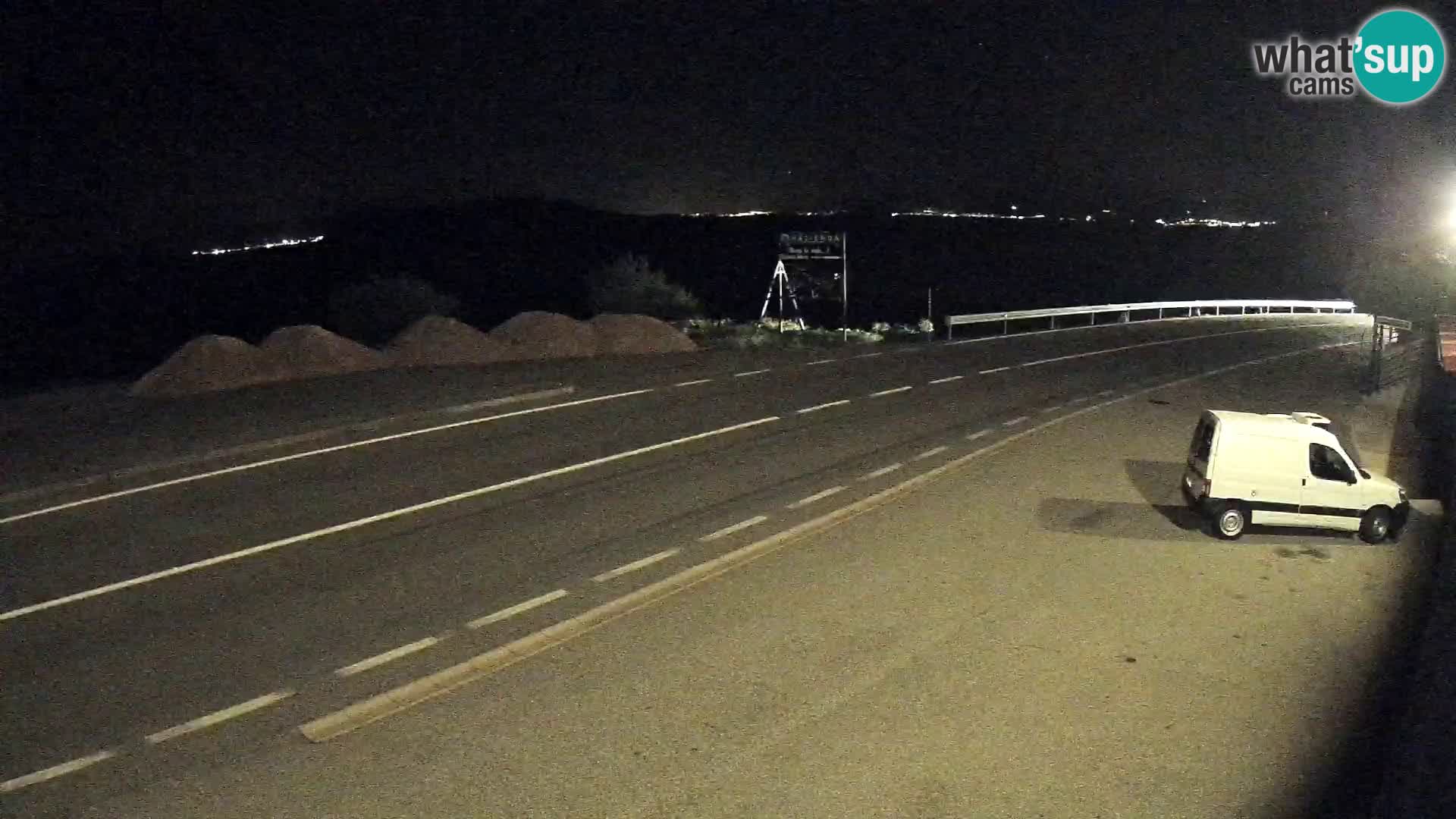 Webcam Adria-Autobahn D8 bei SENJ – Blick auf die Insel KRK