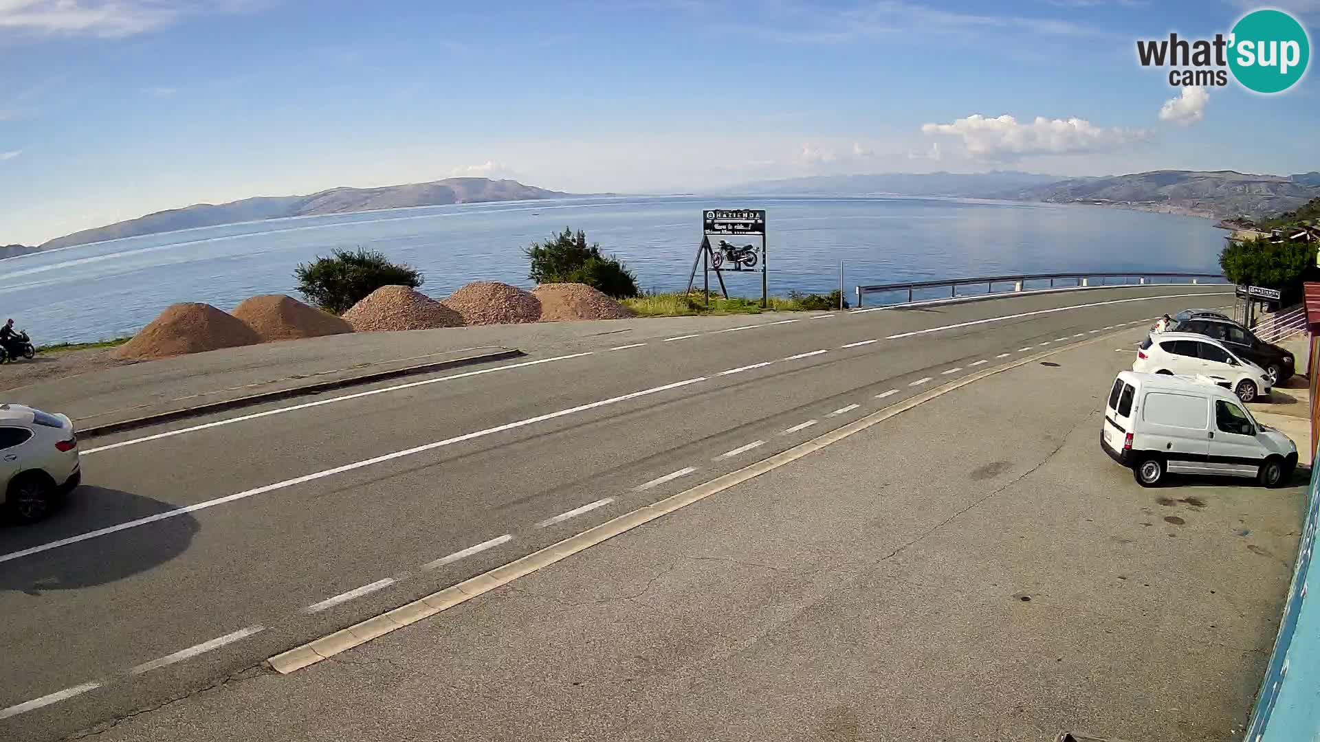 Webcam statale Adriatica D8 vicino SEGNA – Panorama su VEGLIA