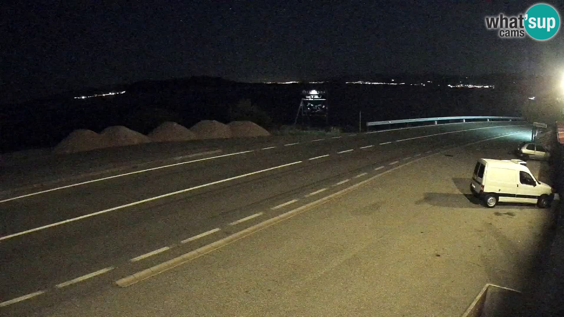 Webcam Adria-Autobahn D8 bei SENJ – Blick auf die Insel KRK