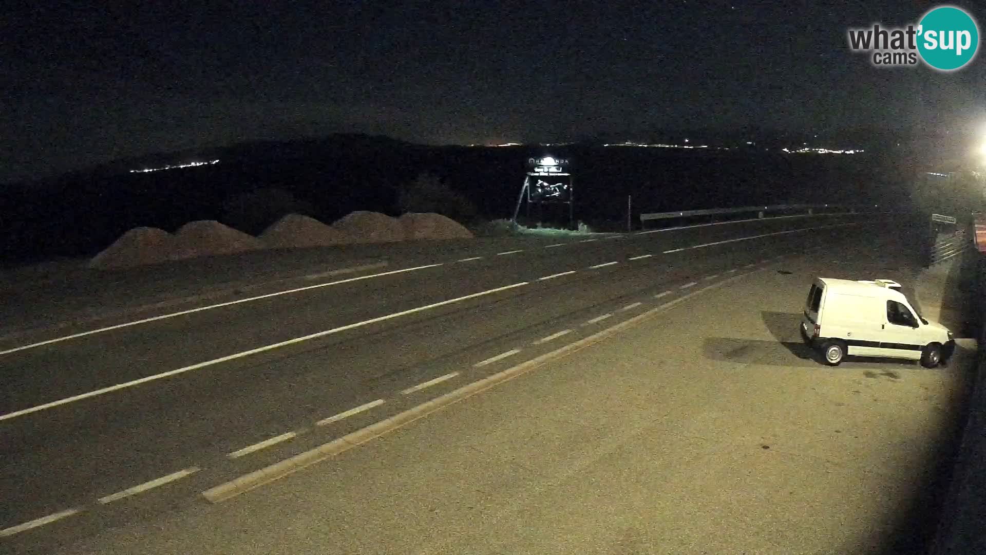 Webcam autoroute Adriatique D8 près de SENJ – vue sur l’île de KRK