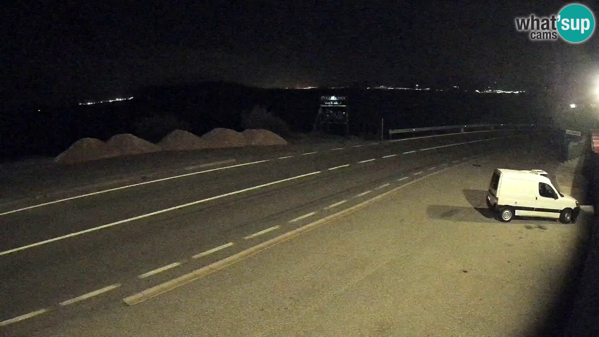 Webcam Adriatic highway D8 near SENJ – view to KRK island