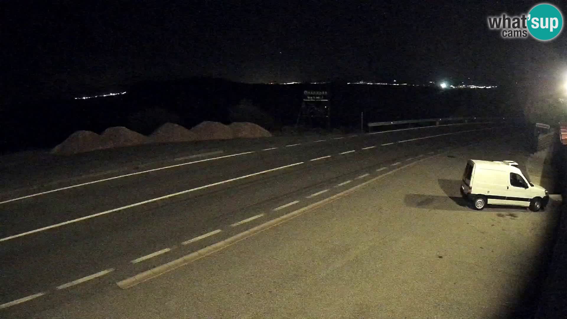 Webcam Adria-Autobahn D8 bei SENJ – Blick auf die Insel KRK