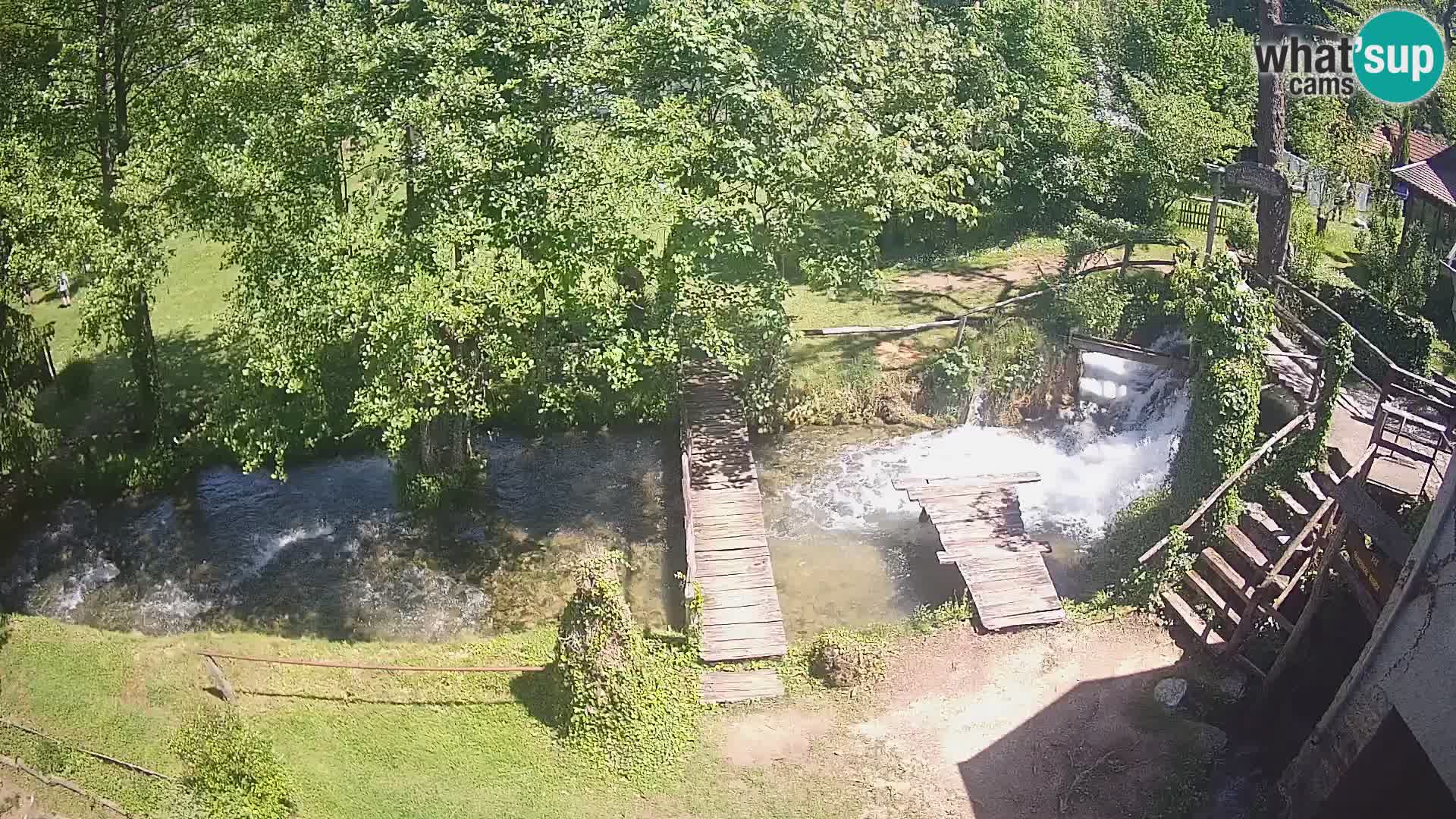 Seen auf dem Fluss Slunjčica in Rastoke