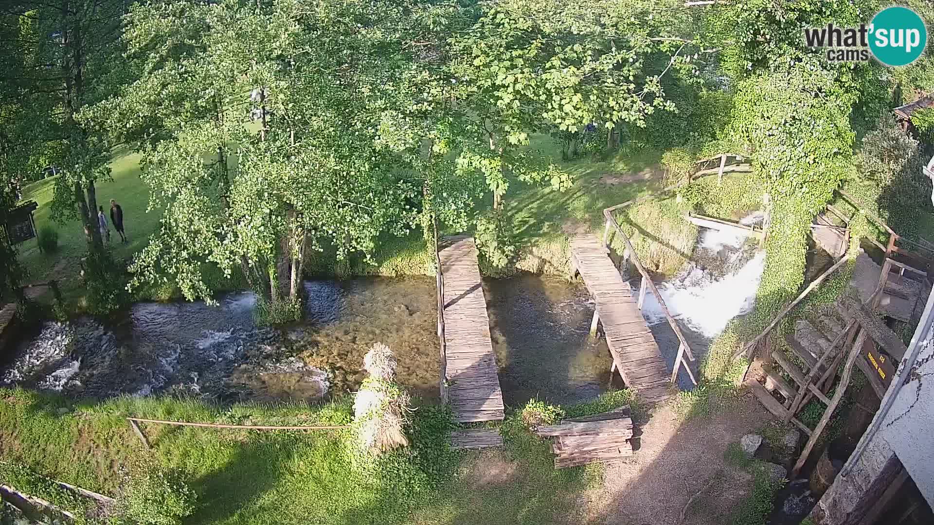 lagos en el río Slunjčica en Rastoke
