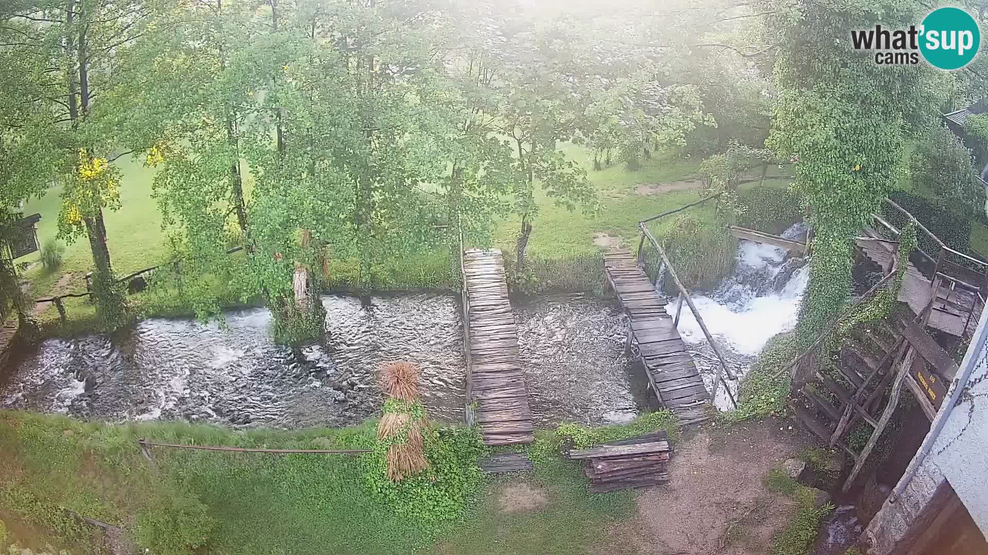 Seen auf dem Fluss Slunjčica in Rastoke