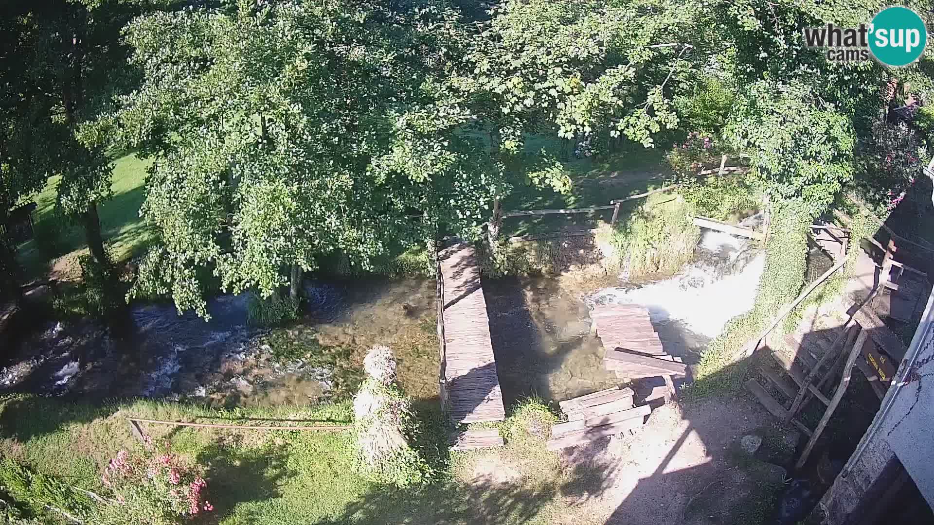 Seen auf dem Fluss Slunjčica in Rastoke