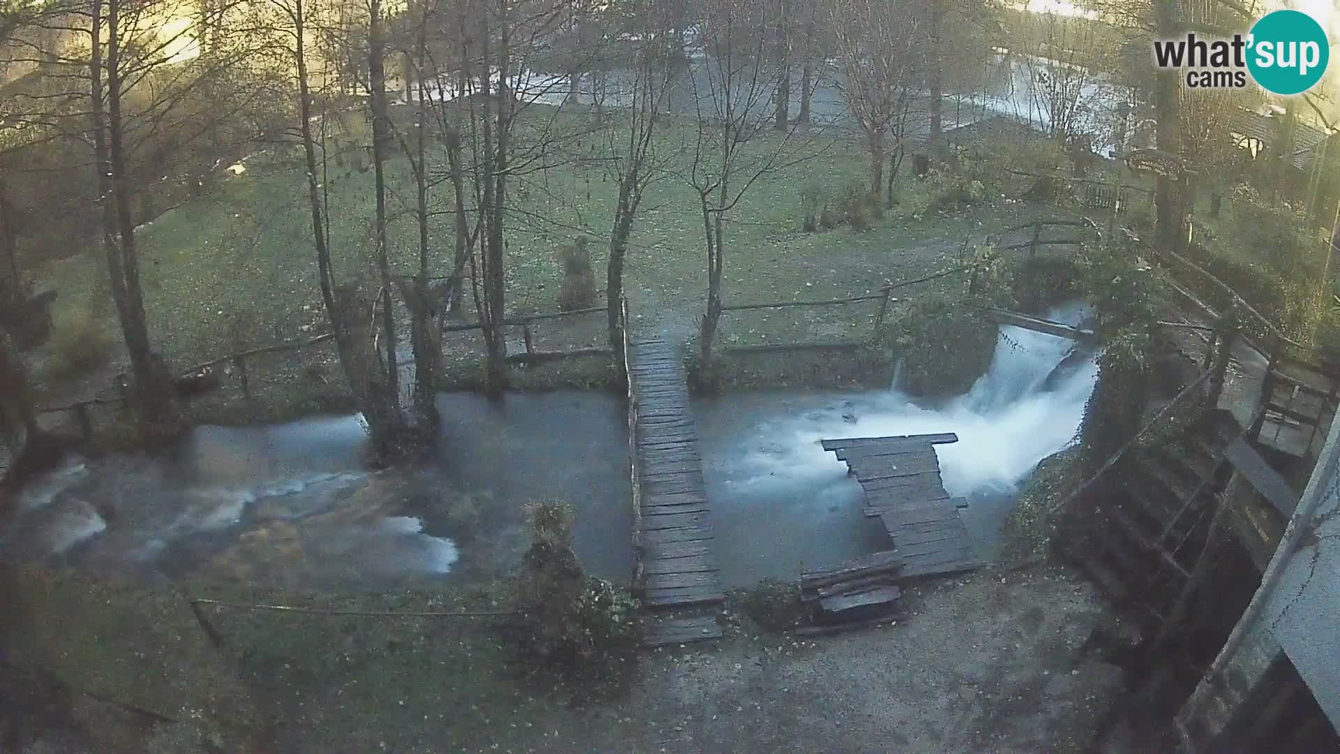 lagos en el río Slunjčica en Rastoke