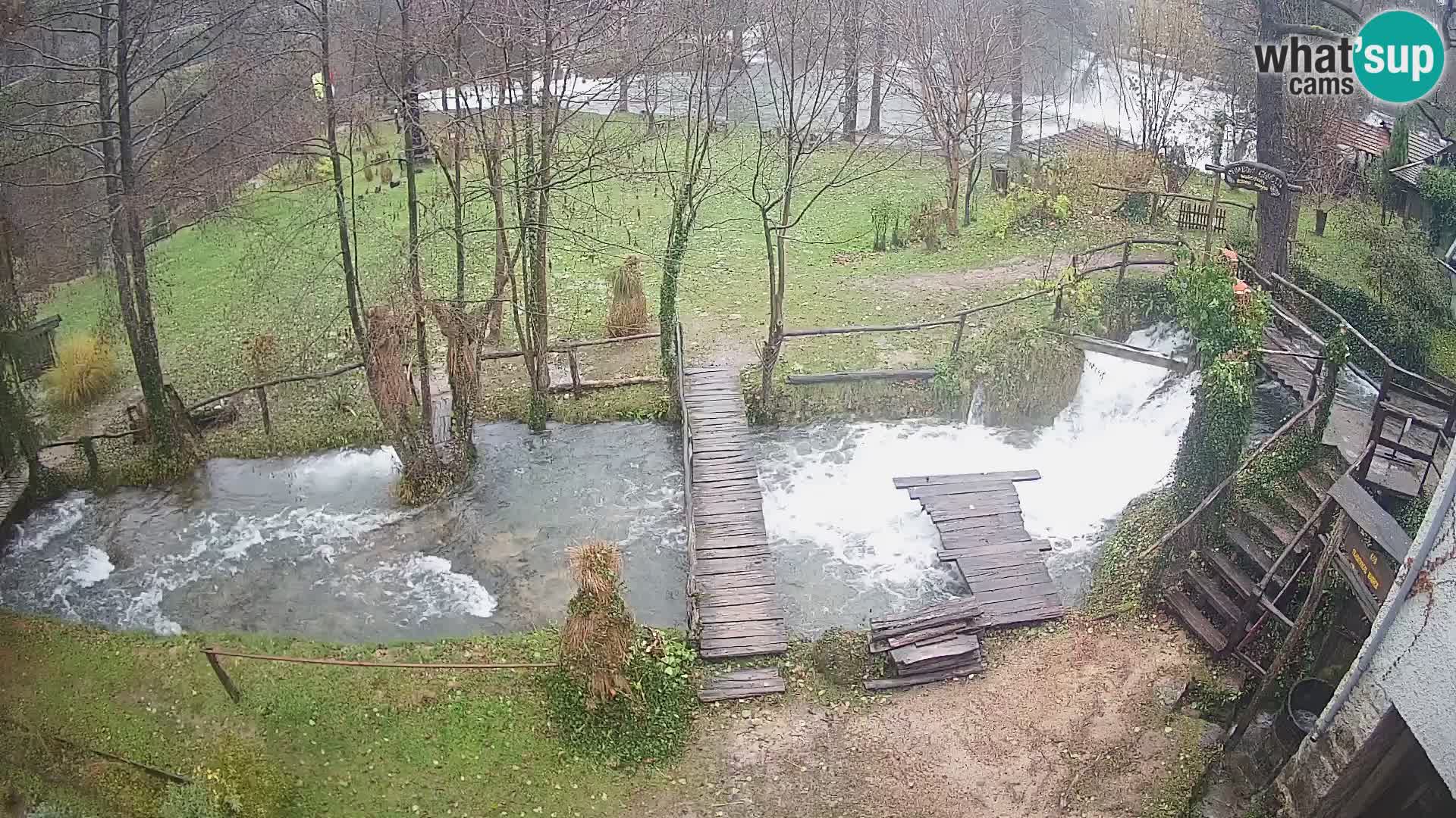 Seen auf dem Fluss Slunjčica in Rastoke