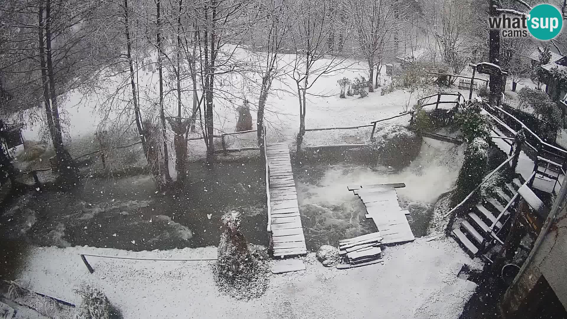 Seen auf dem Fluss Slunjčica in Rastoke