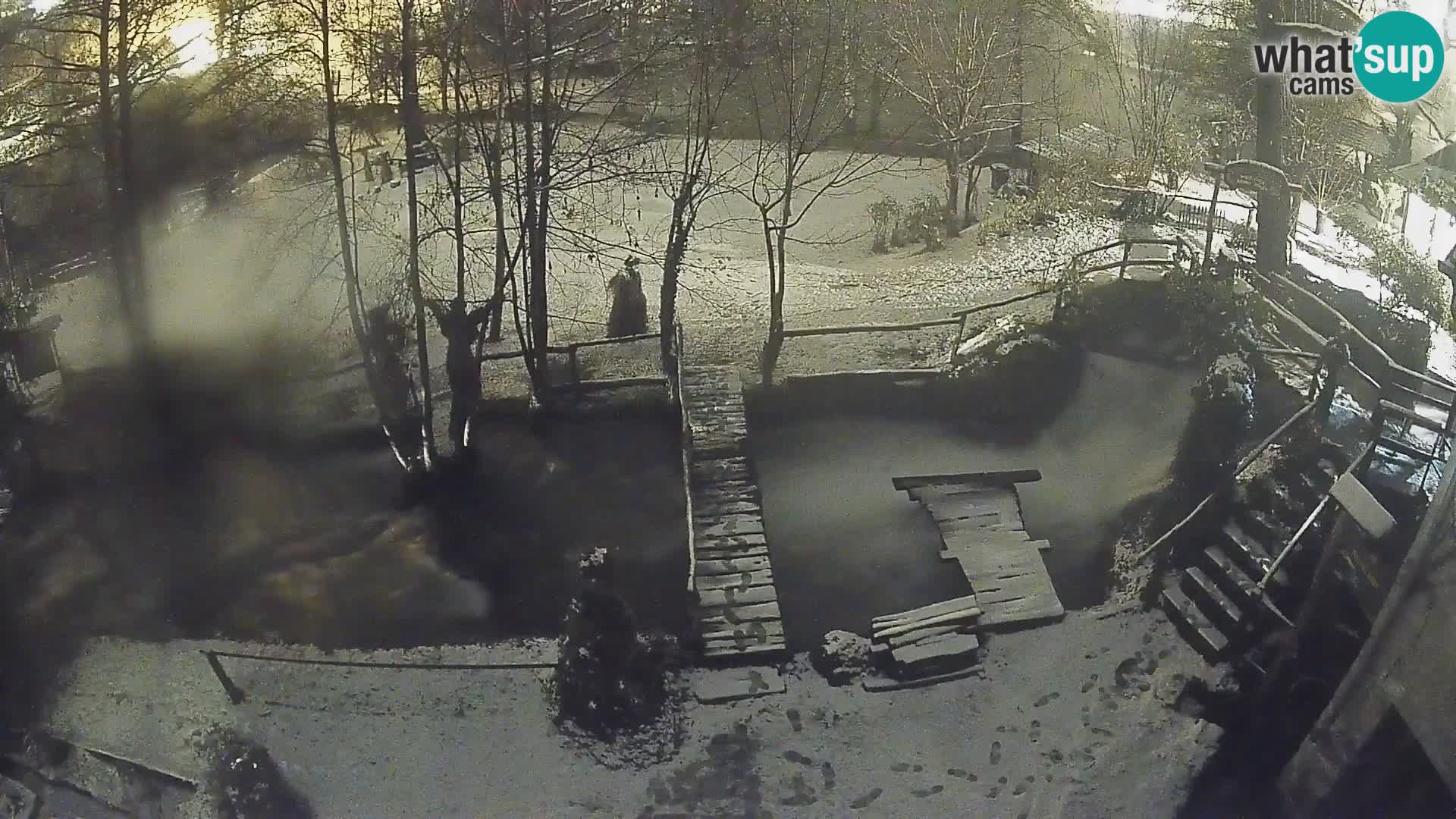 lagos en el río Slunjčica en Rastoke