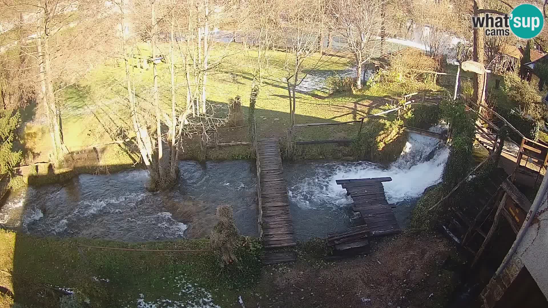 lagos en el río Slunjčica en Rastoke