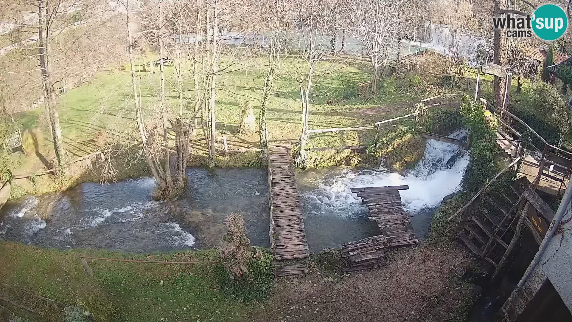 Seen auf dem Fluss Slunjčica in Rastoke