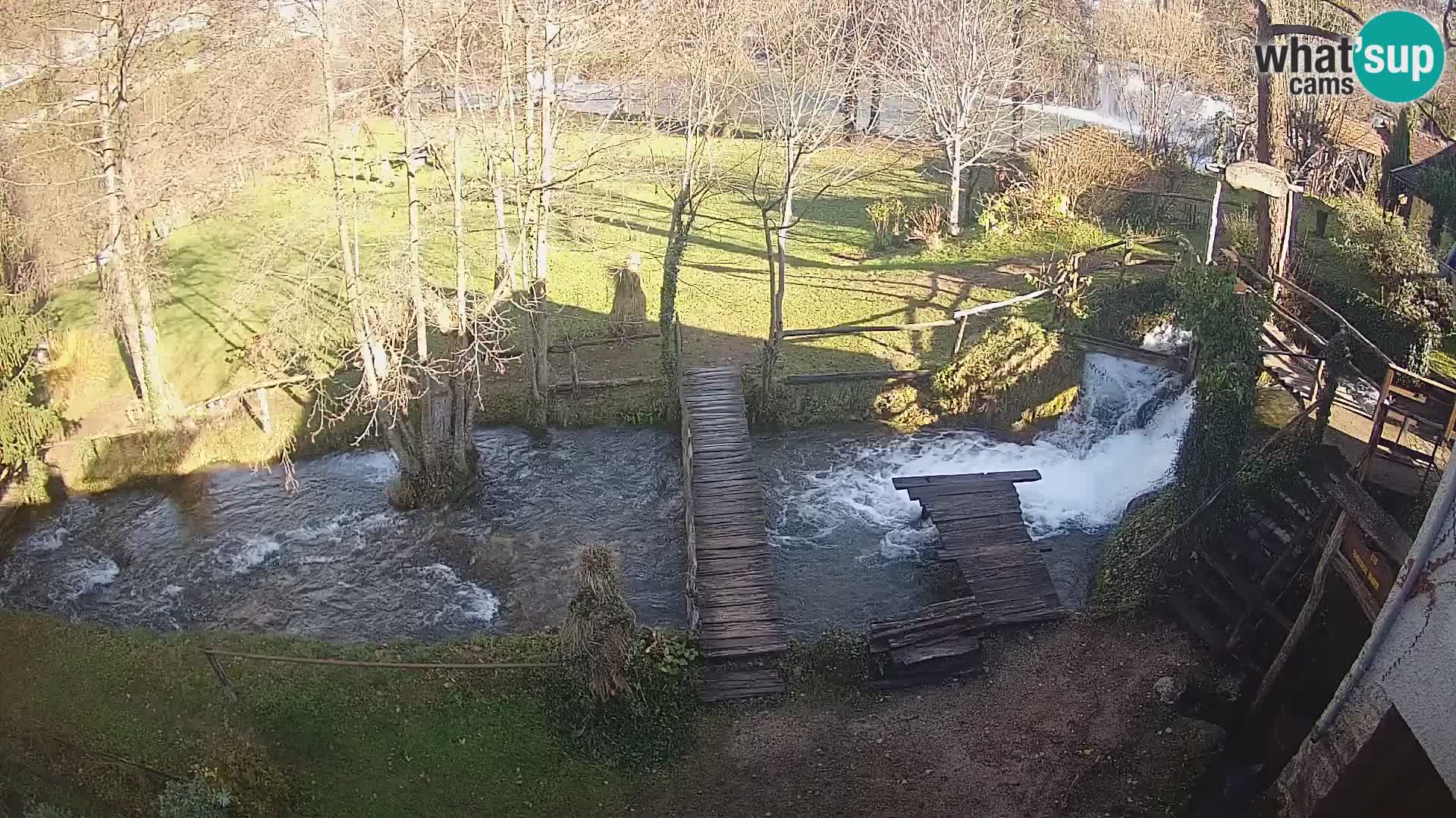 Seen auf dem Fluss Slunjčica in Rastoke