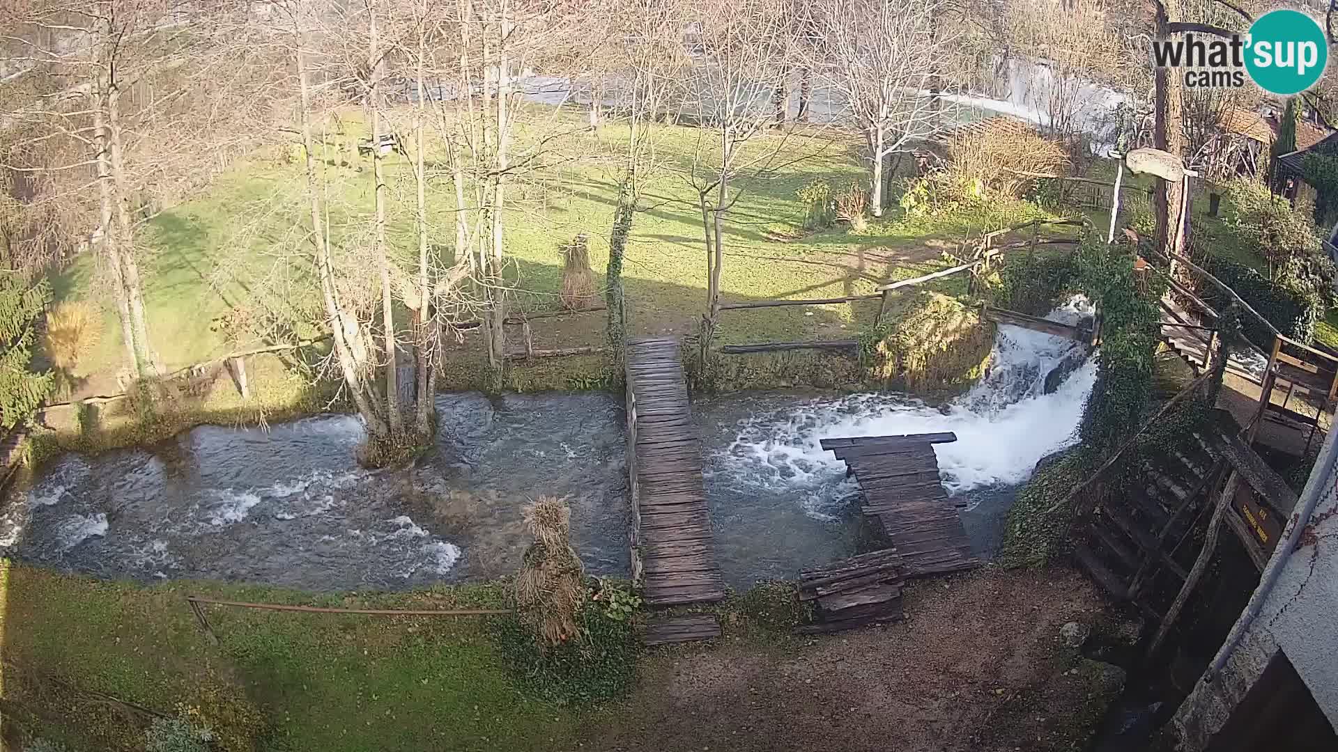 Seen auf dem Fluss Slunjčica in Rastoke