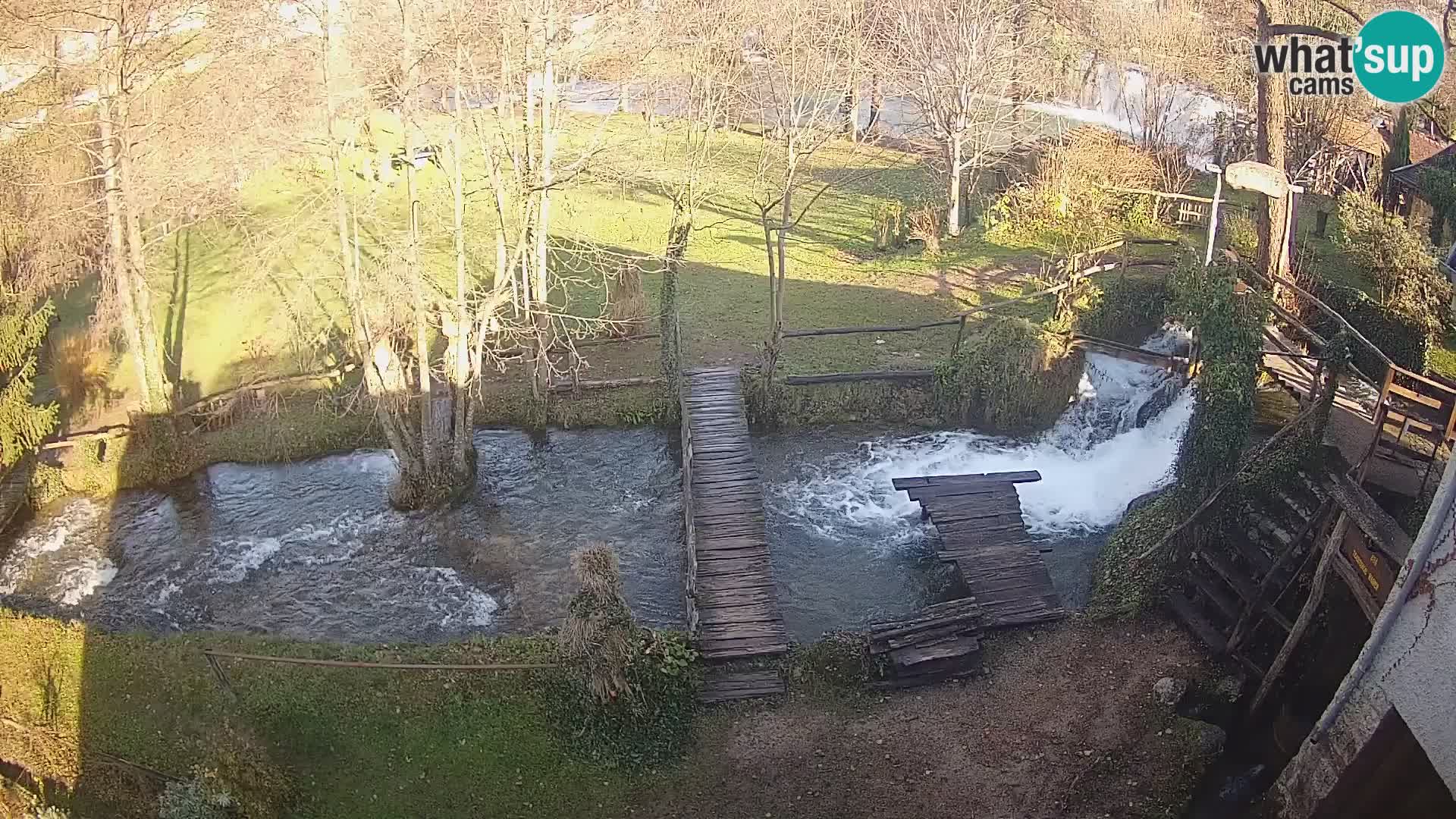 Seen auf dem Fluss Slunjčica in Rastoke