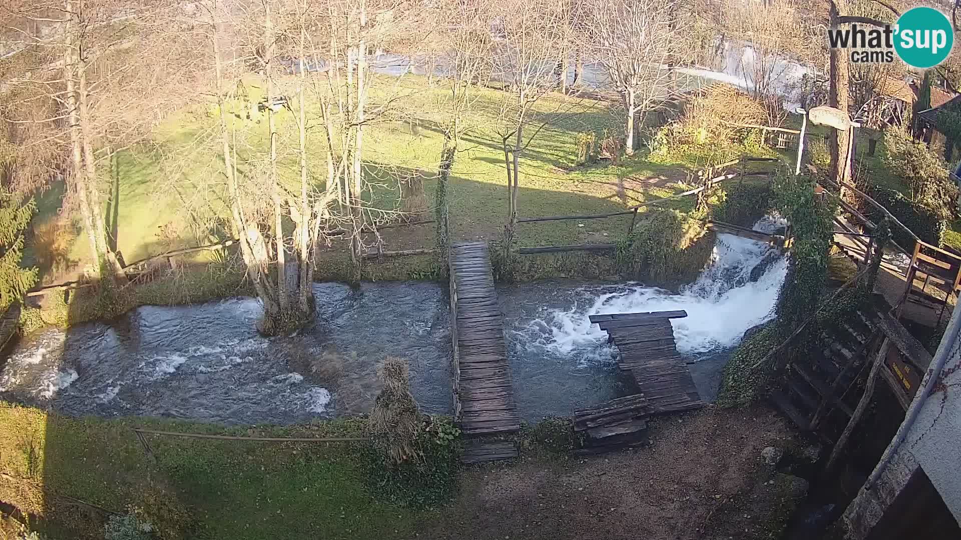 Seen auf dem Fluss Slunjčica in Rastoke