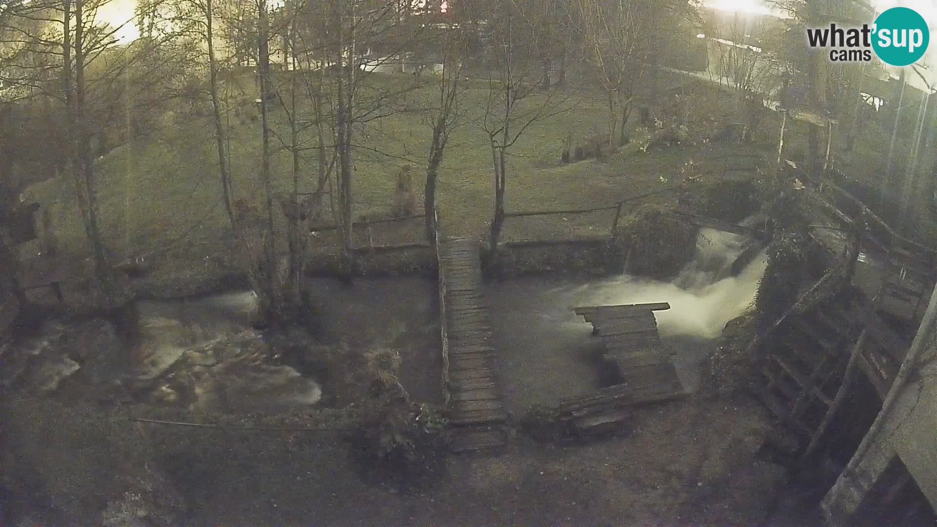 lagos en el río Slunjčica en Rastoke