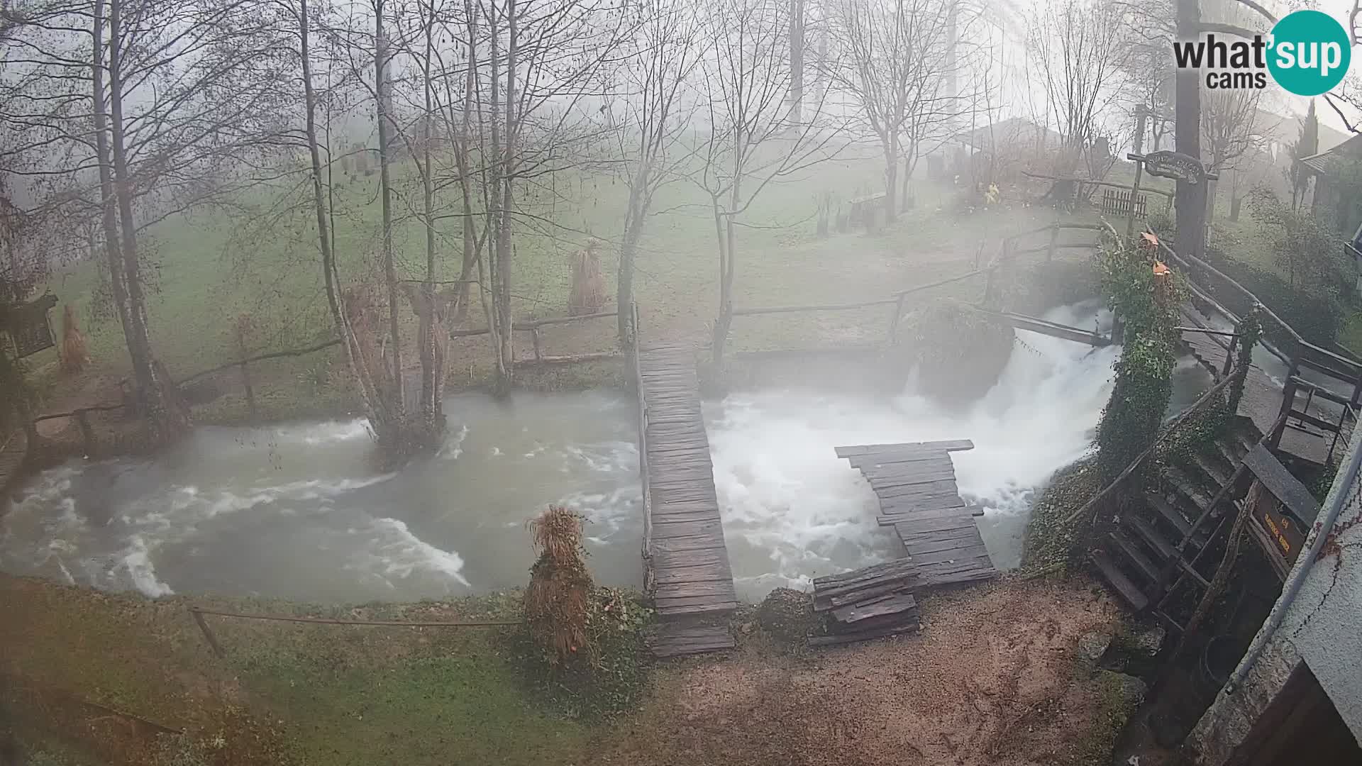 Seen auf dem Fluss Slunjčica in Rastoke