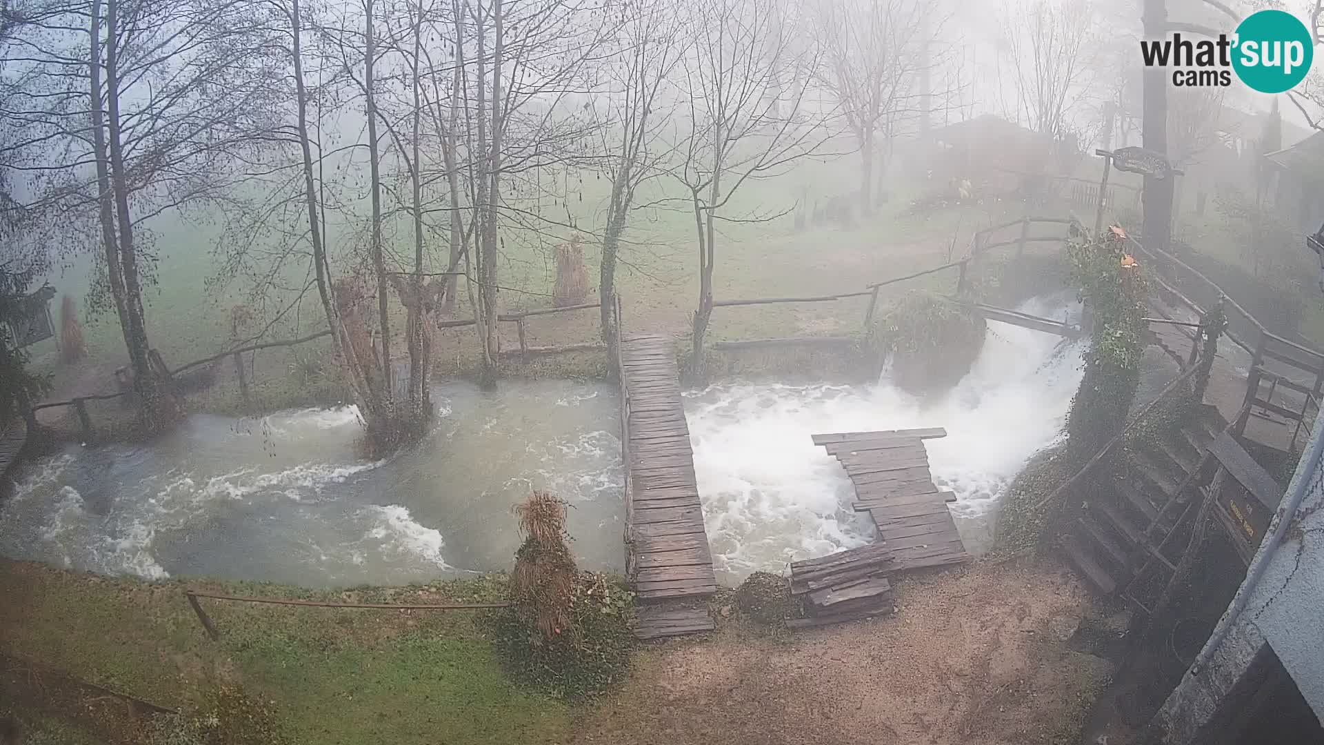 Seen auf dem Fluss Slunjčica in Rastoke